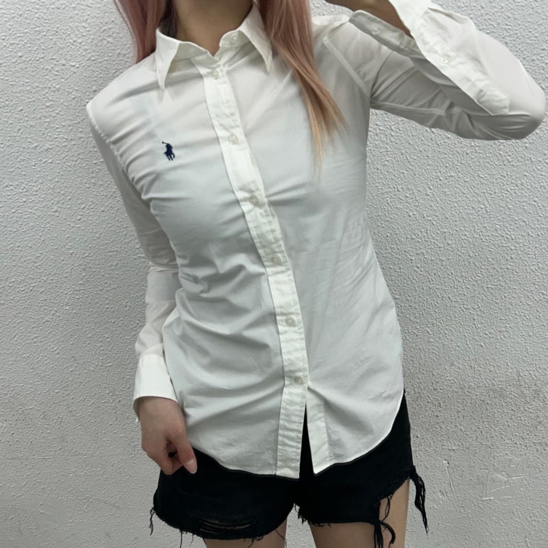 폴로 랄프로렌 네이비포니 화이트 셔츠 0 상품이미지1