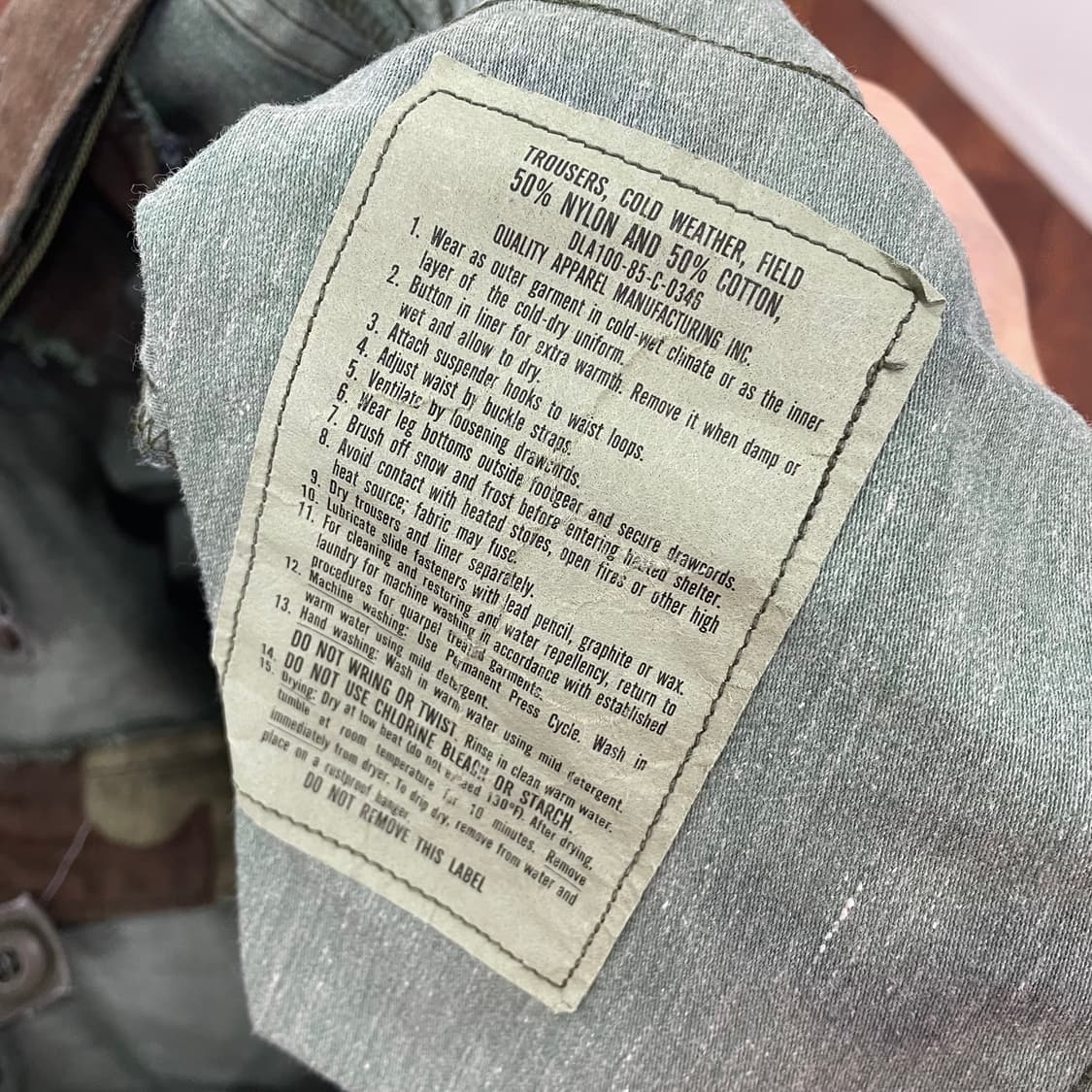 미군 80s M65 우드랜드 필드 팬츠 상품이미지3
