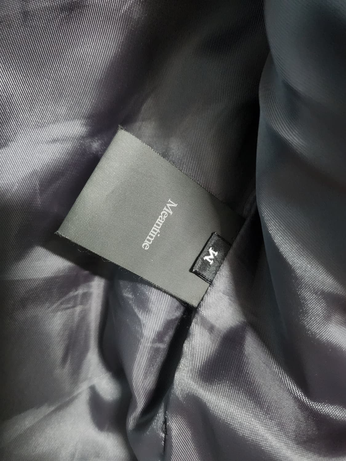 민타임 모터사이클 비건 레더 자켓 더티블랙 상품이미지6