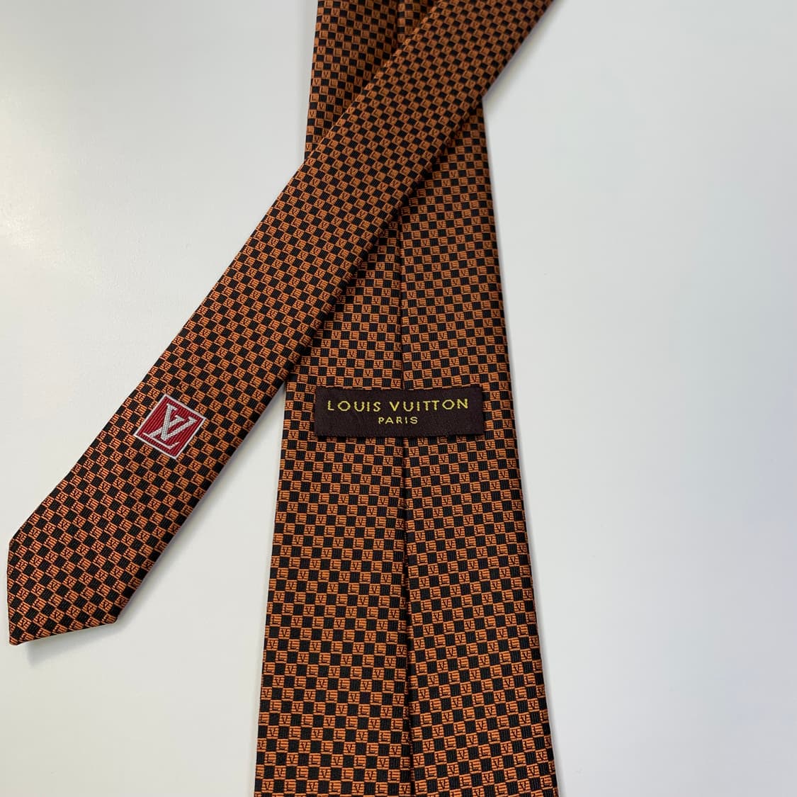 루이비통 스몰 다미에 넥타이 명품 모노그램 최상급 A+등급 8.3cm 상품이미지6
