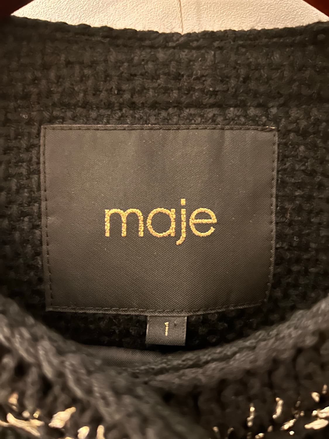 [Maje] 블랙 트위드 자켓 (새상품) 상품이미지3