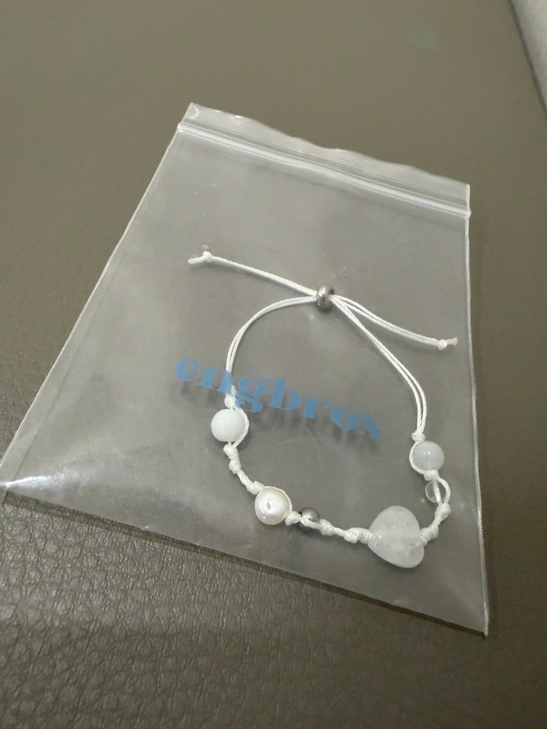 미착용) 앵브록스 키치 하트 펄 팔찌 상품이미지5