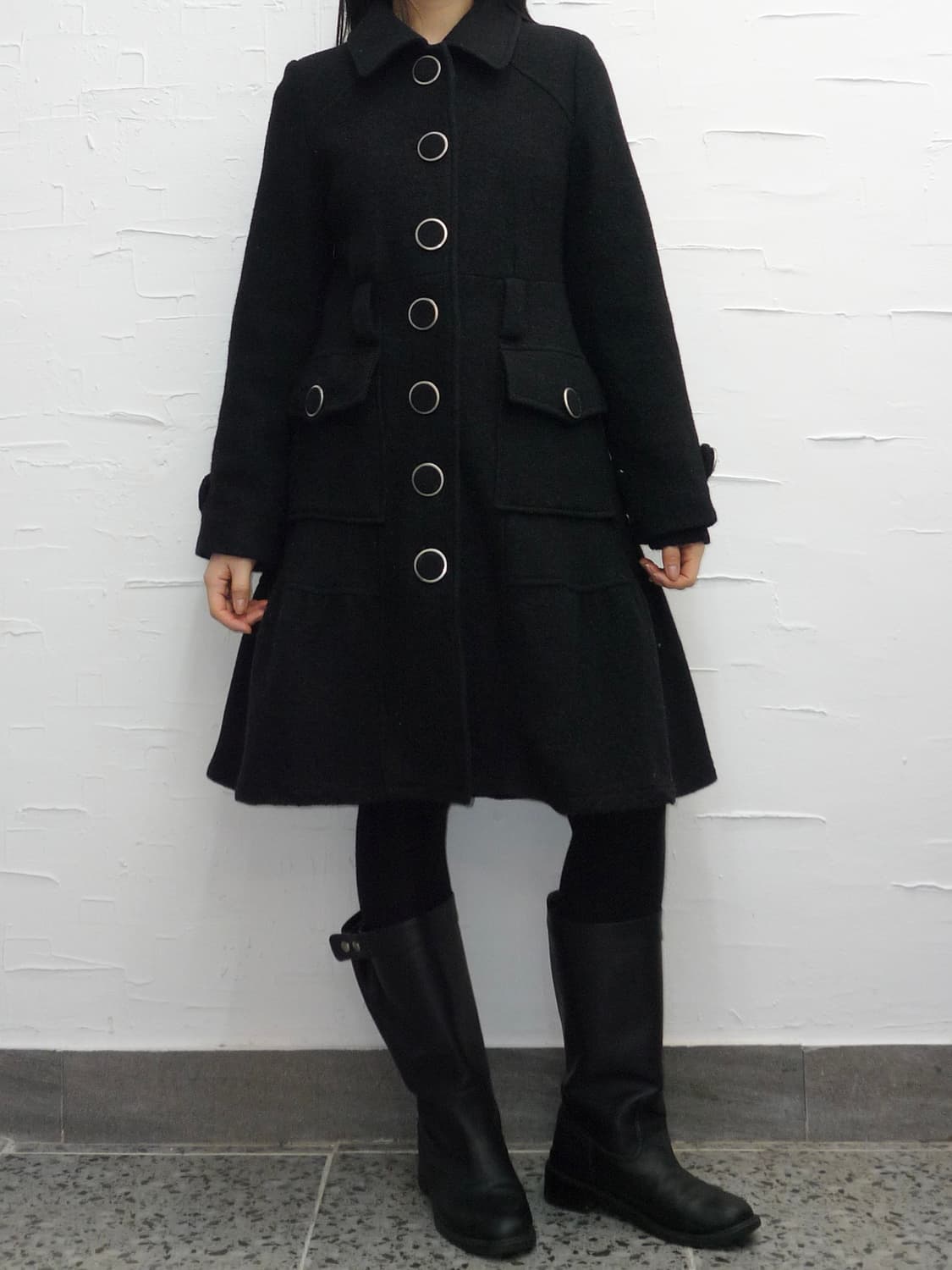 Big buttons flare coat 상품이미지2