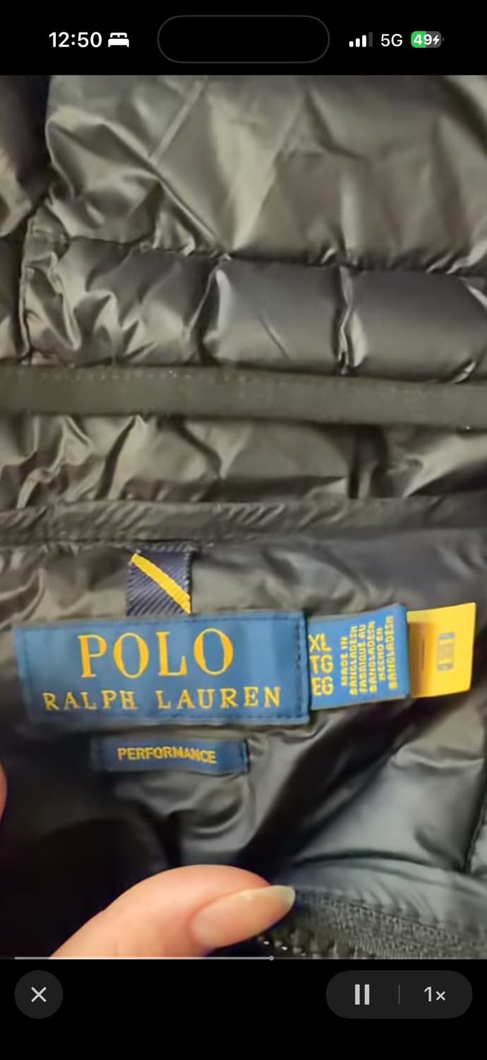 폴로경량패딩 팔아요 상품이미지3