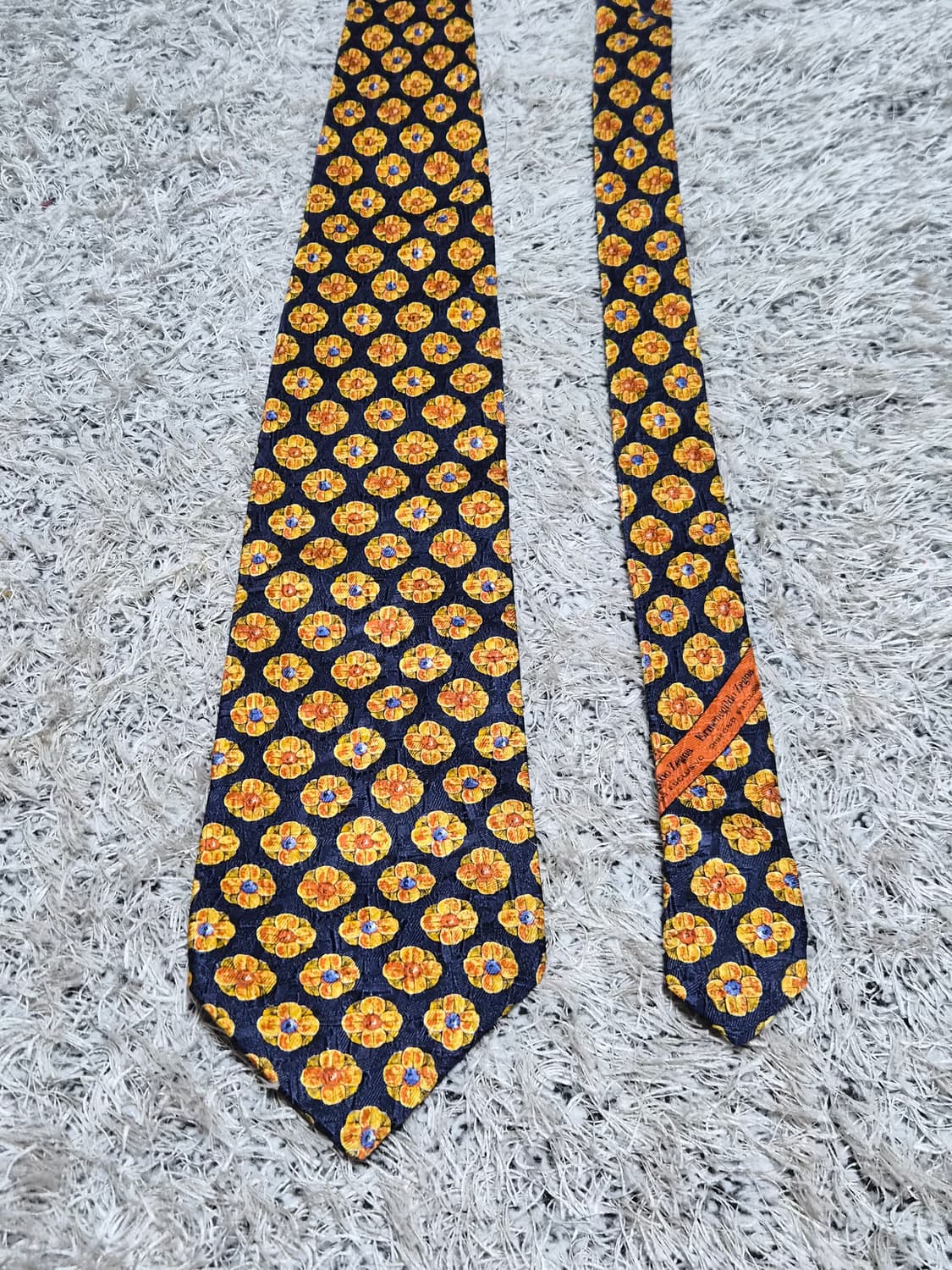 에르메네질도제냐Zegna 플라워패턴 넥타이 Free - N78 상품이미지5