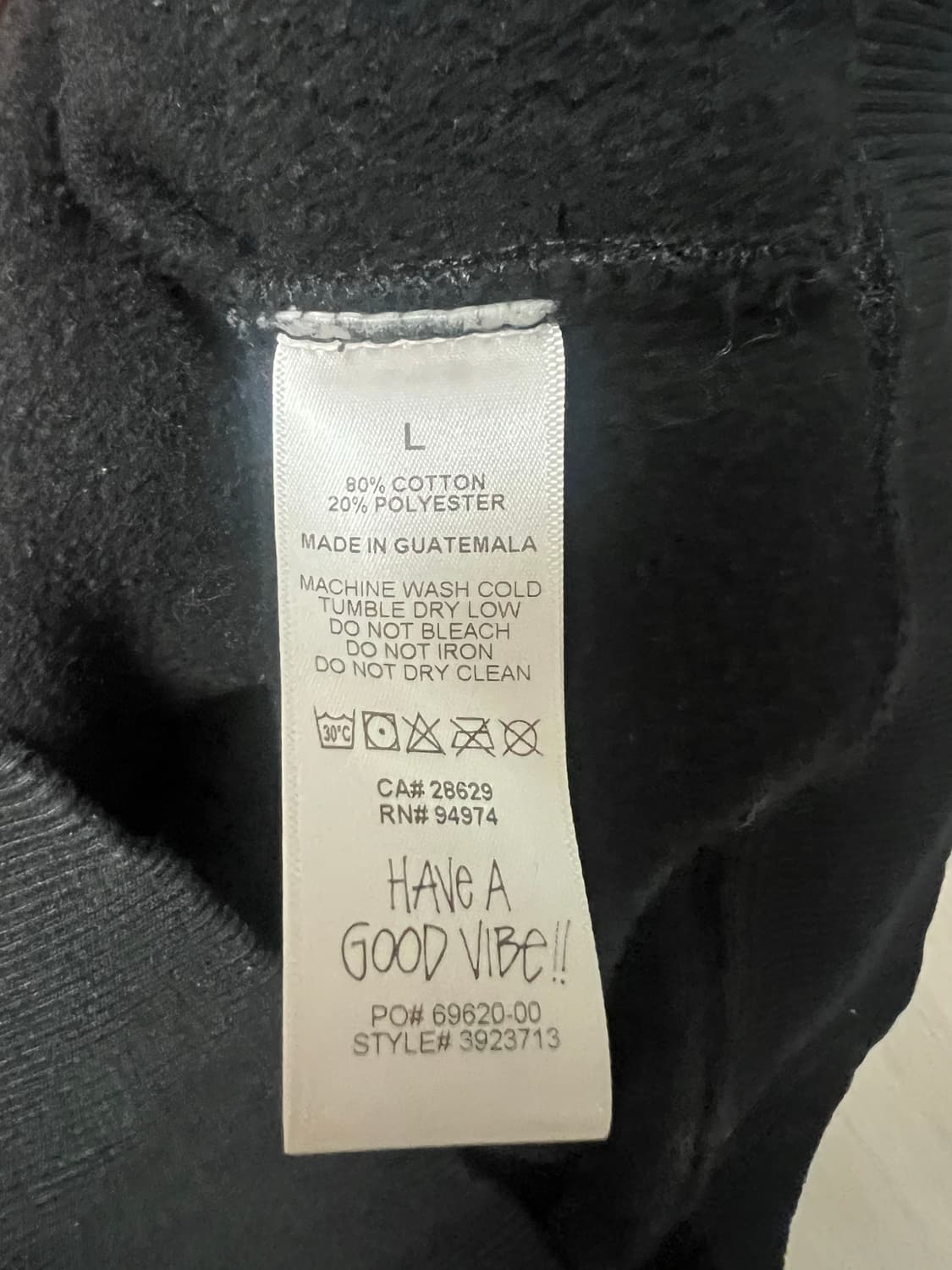 스투시/월드투어 블랙 후드티/L 상품이미지7