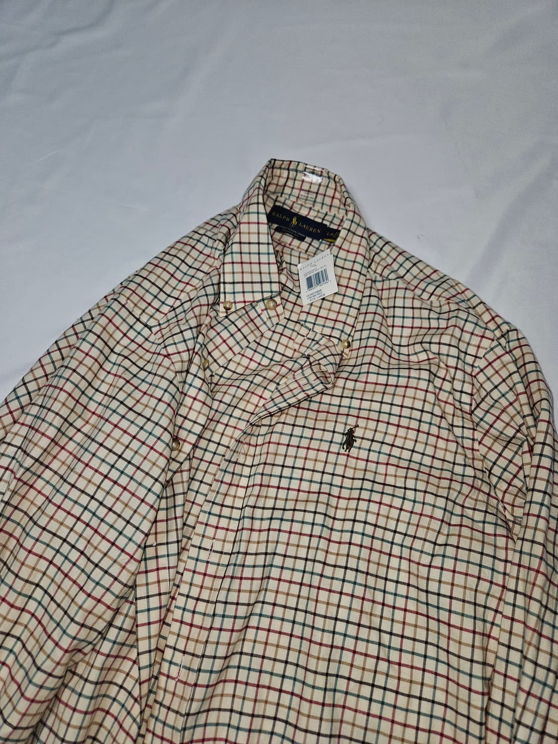 (새상품) 폴로 랄프로렌 크림레드 셔츠 클래식핏 L 상품이미지1