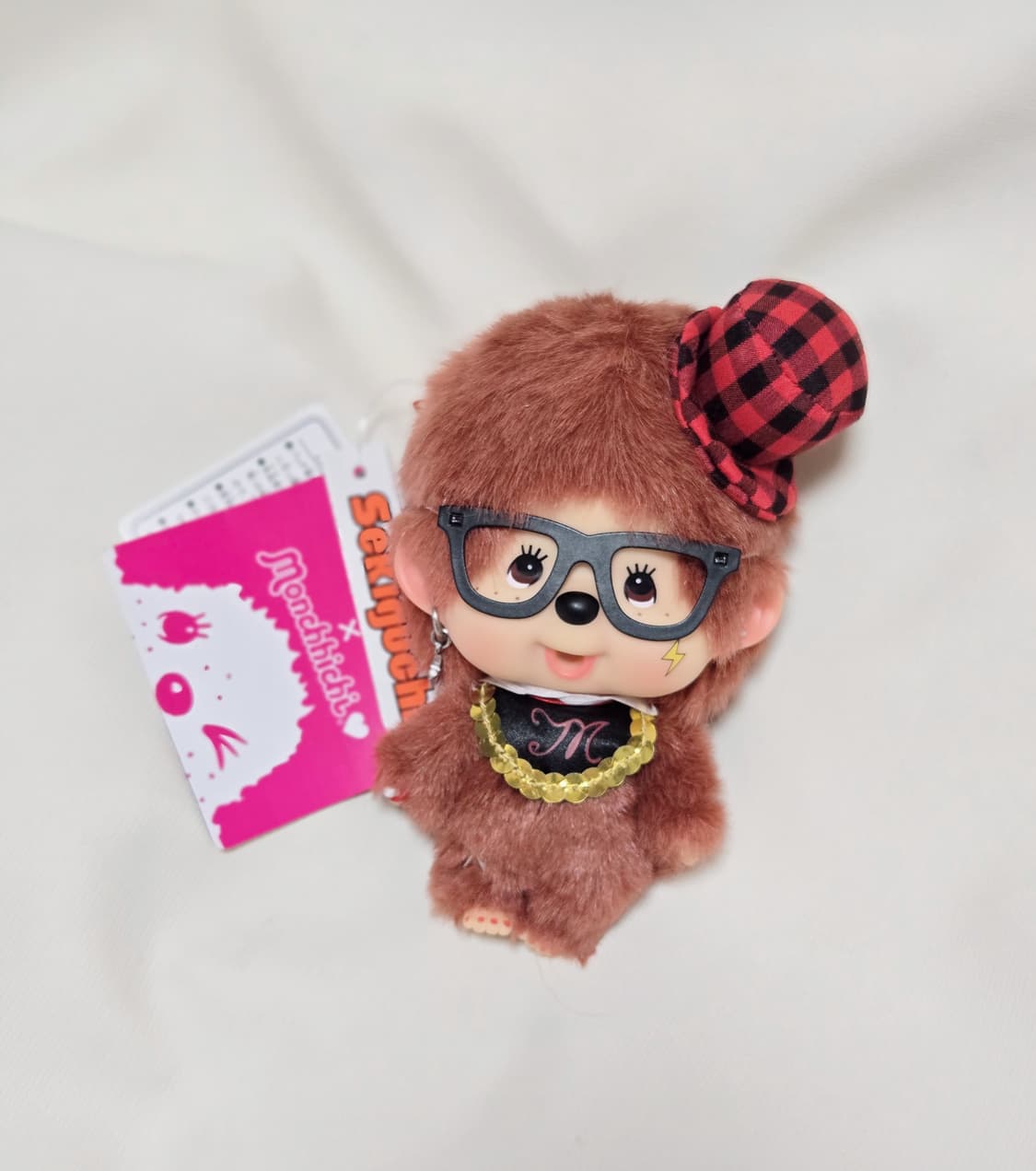 몬치치 x Jol 레드브라운 번개 키링 상품이미지1