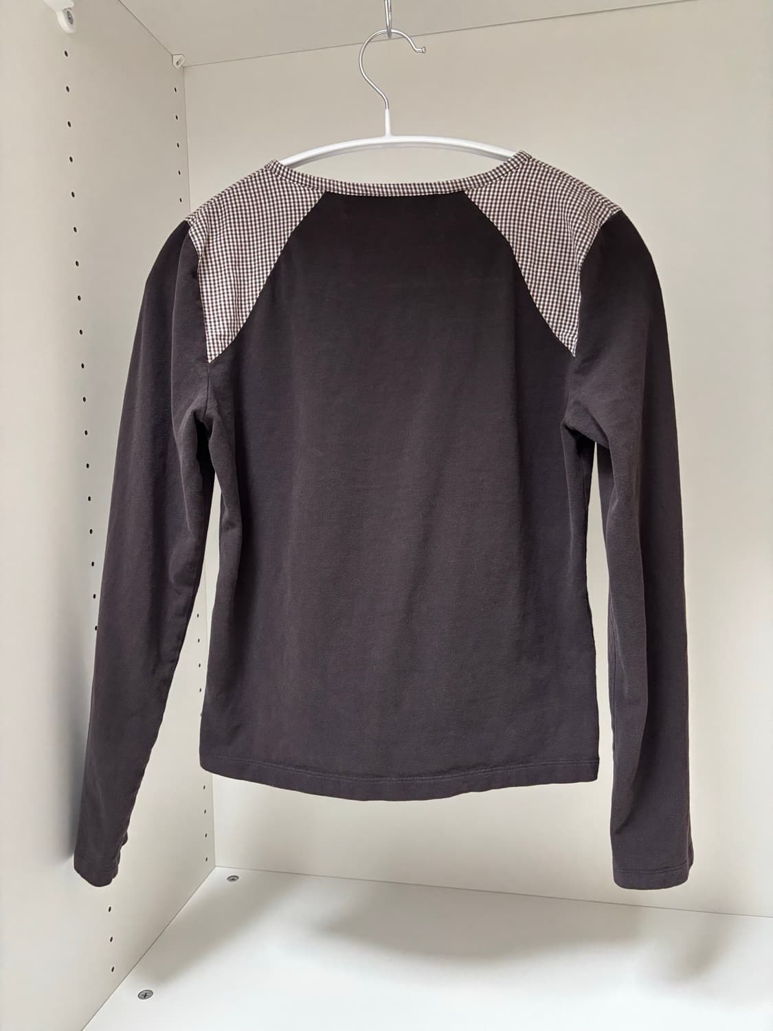 the museum visitor 더뮤지엄비지터 브라운 체크 티셔츠 S 상품이미지2