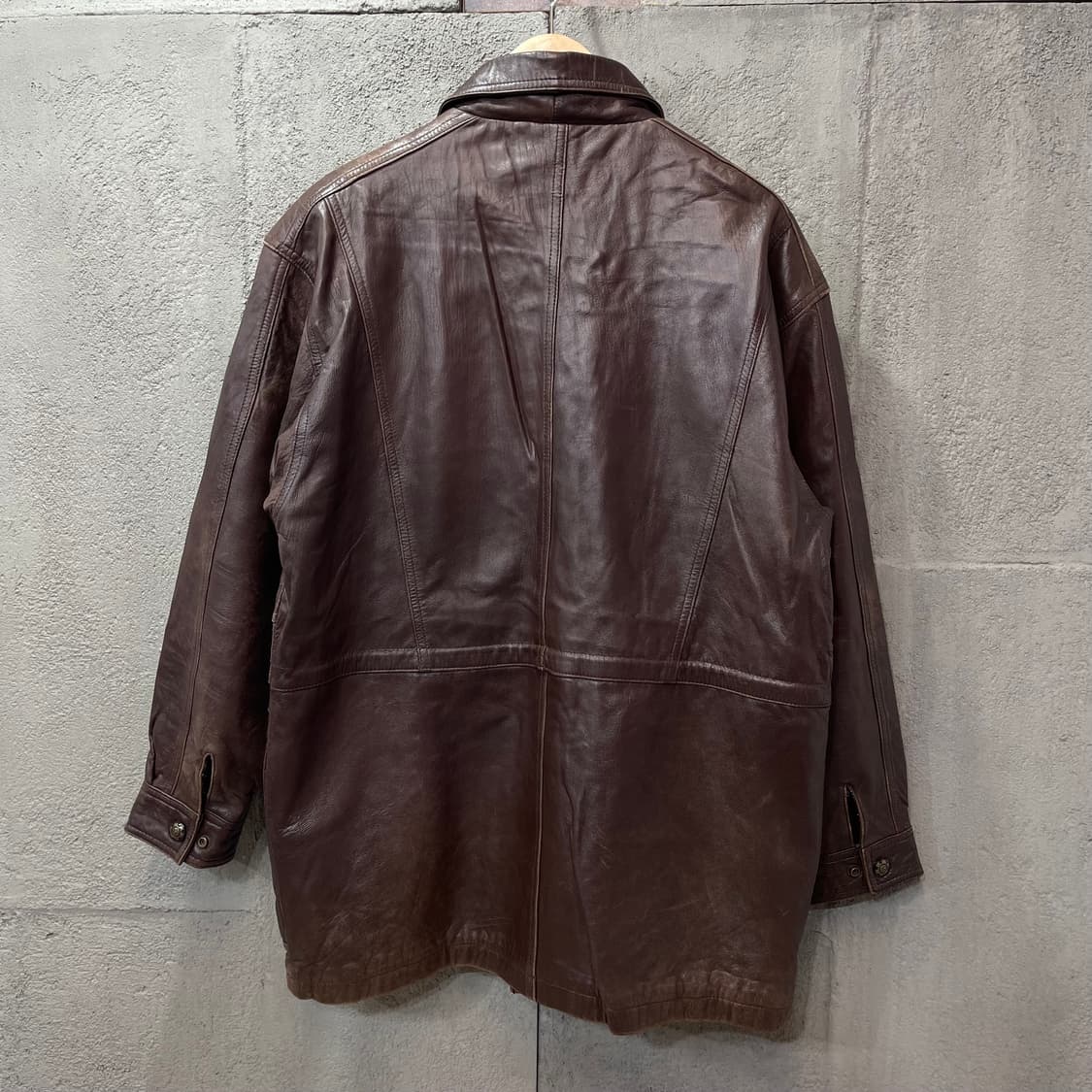 빈티지 브라운 양가죽 레더자켓 상품이미지6