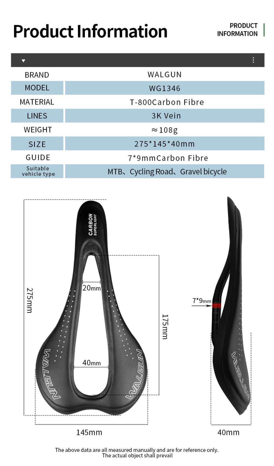 남녀 탄소 자전거 카본 안장 mtb 싸이클 로드 자전거 상품이미지4