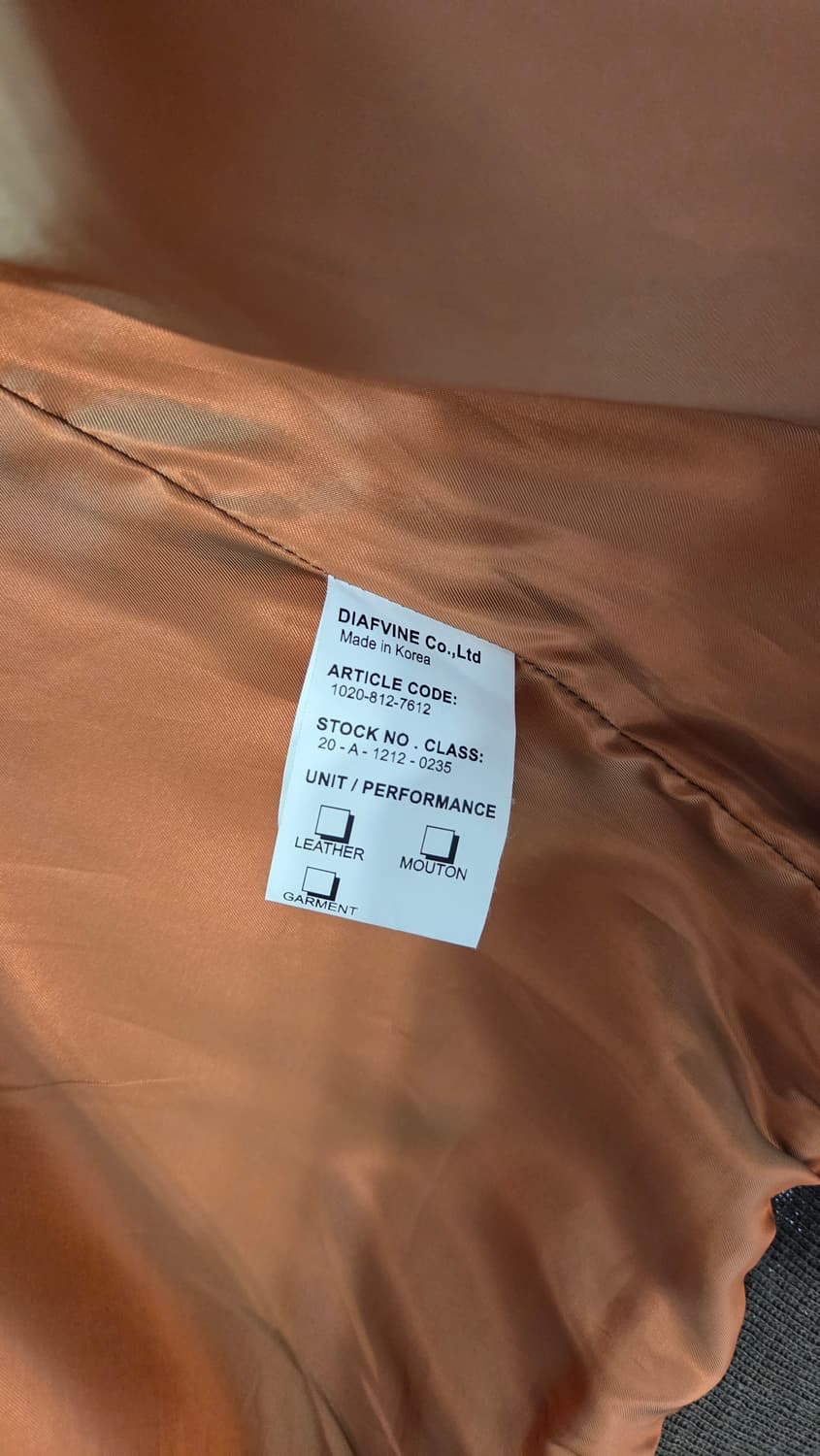 디아프바인 A-2 자켓(말가죽) 상품이미지4