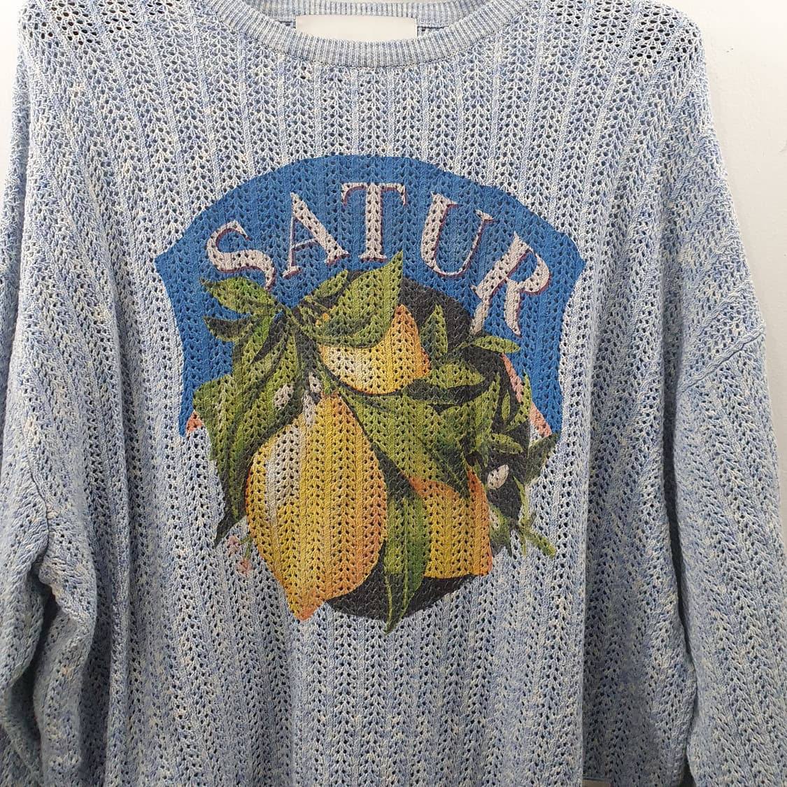 L 세터 여성 오버핏 여름 시스루 레몬 니트 상품이미지2