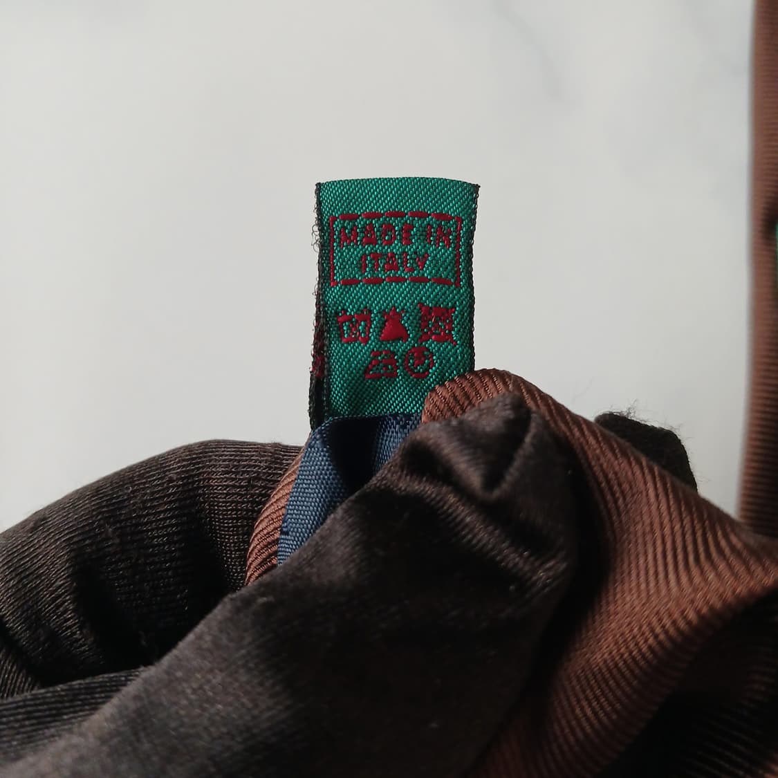 앤드류스 타이 실크 브라운 솔리드 넥타이 7.8cm A+등급 A19158 상품이미지8