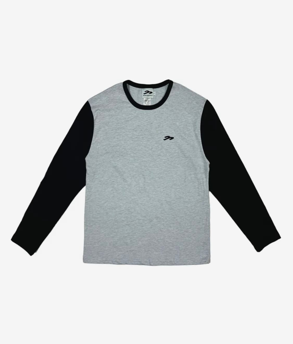 탄산마그네슘 혼 아플리케 배색 롱슬리브 상품이미지1