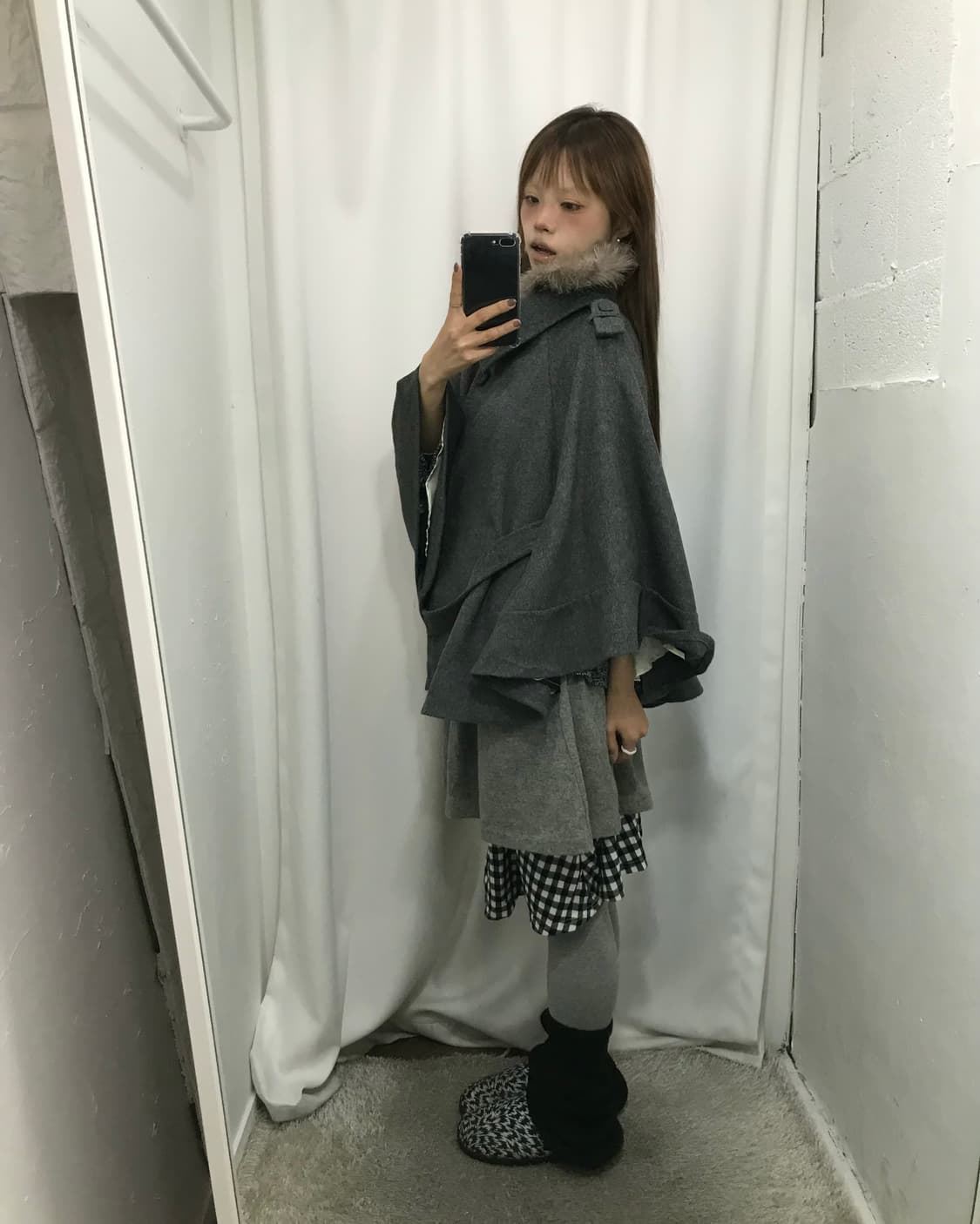 🐼그레이 몽글몽글 케이프 코디 세트 🐼 상품이미지3