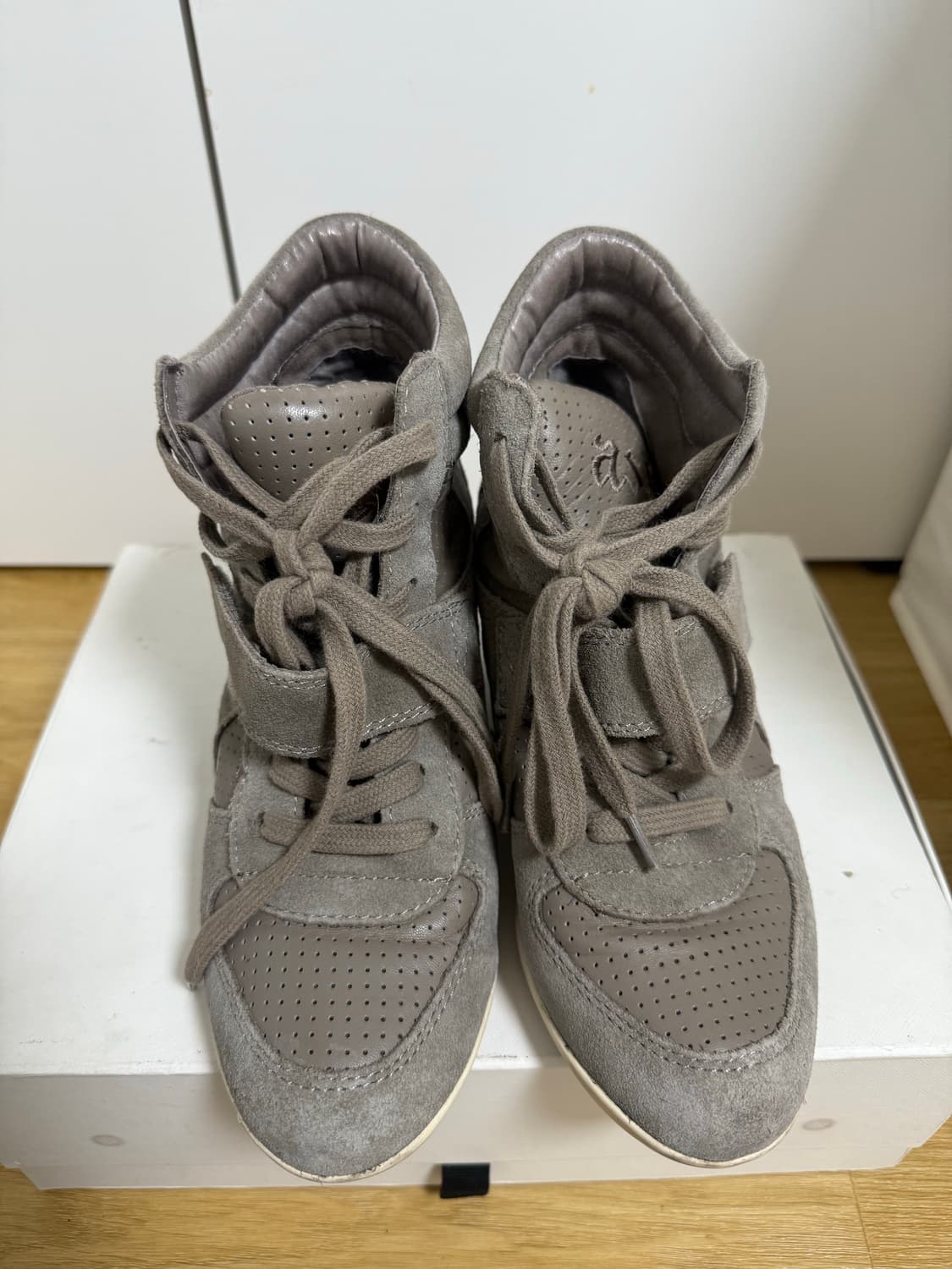 아쉬 ash 보위 웨지힐 하이탑 스니커즈 카키 37 상품이미지2