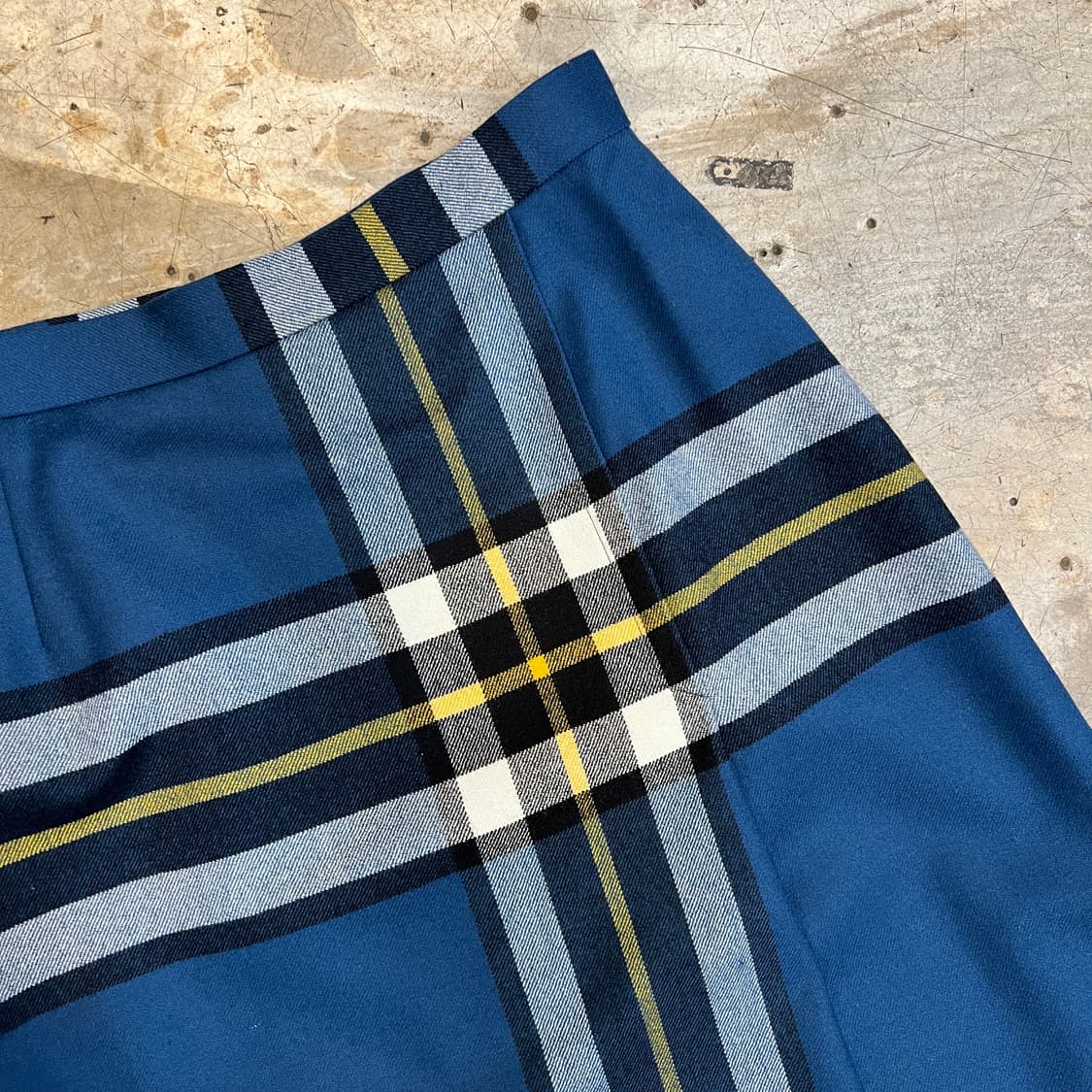 York land 체크 울 스커트 상품이미지2