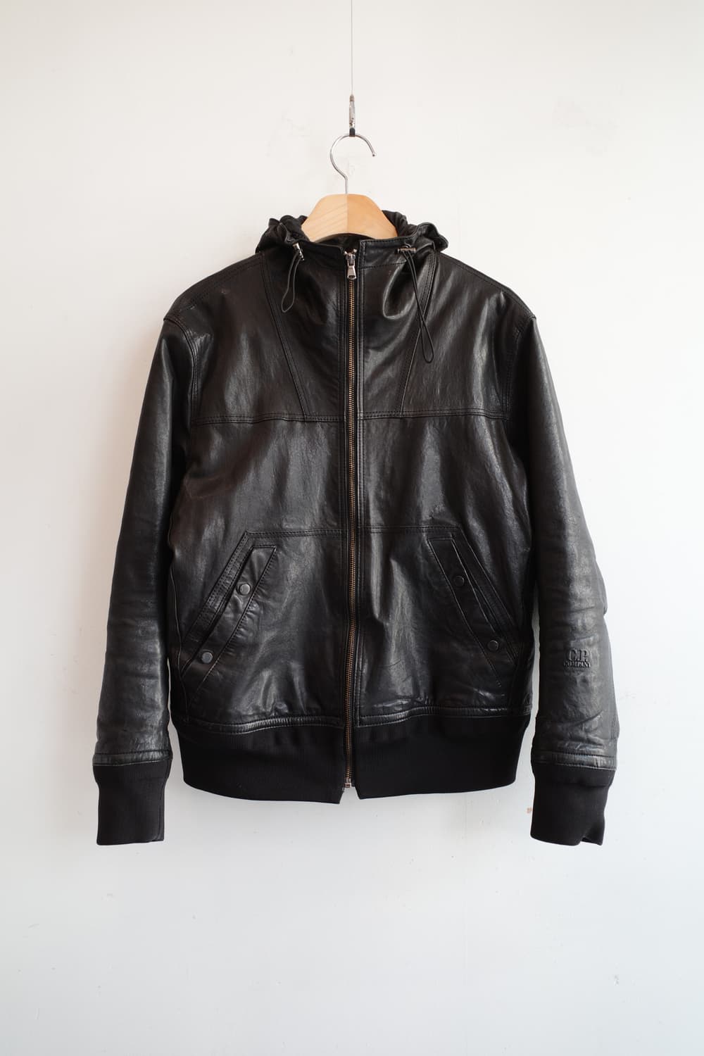 C.P COMPANY 양가죽 고글 집업 후디 상품이미지1