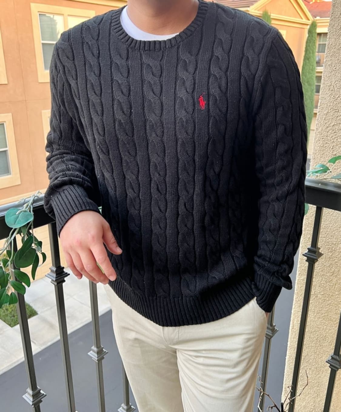 폴로 랄프로렌 꽈배기니트 95-100 여자66-77  상품이미지2