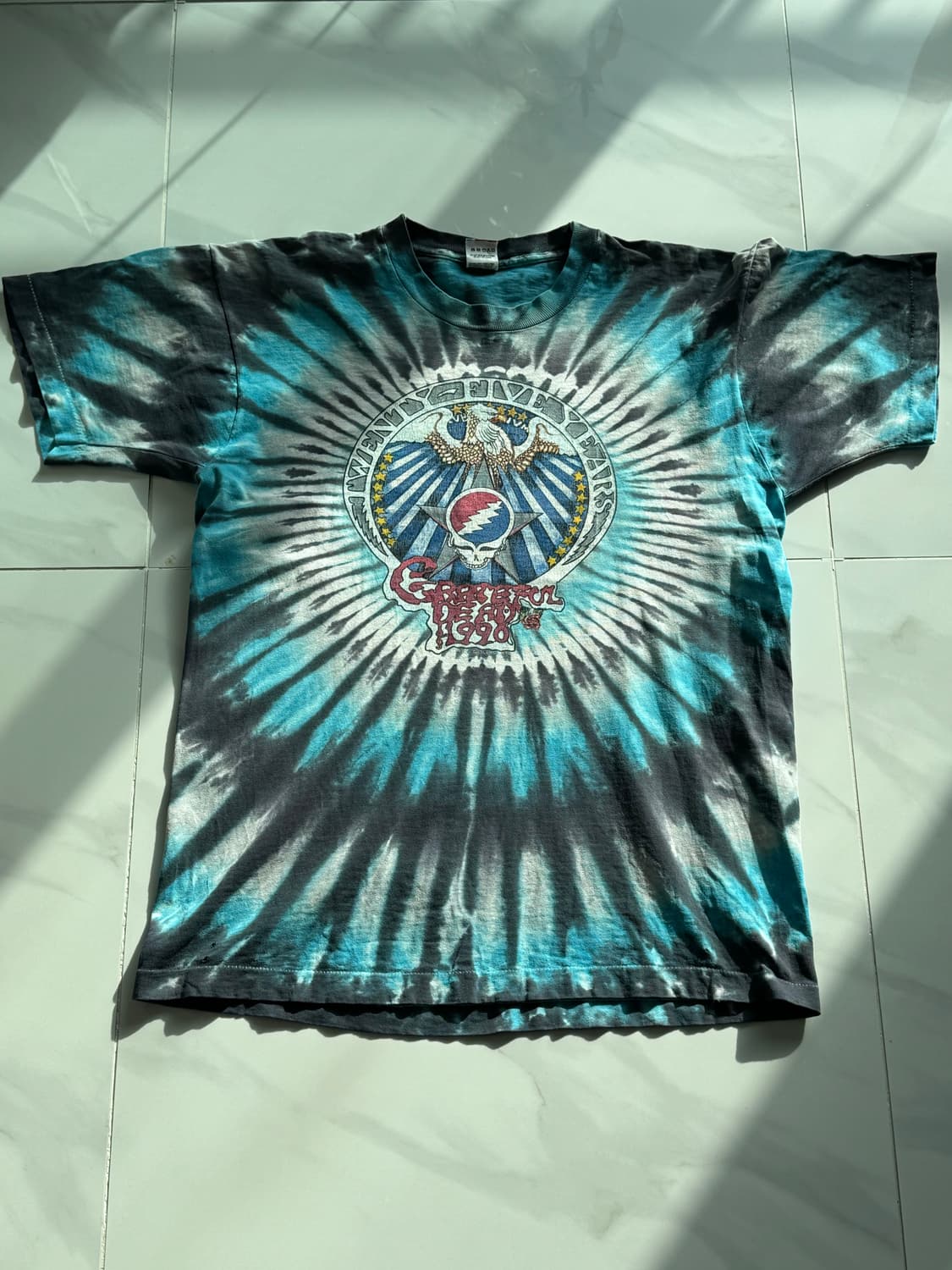 90s 그레이트풀 데드 25주년 기념 타이다이 티셔츠 상품이미지1