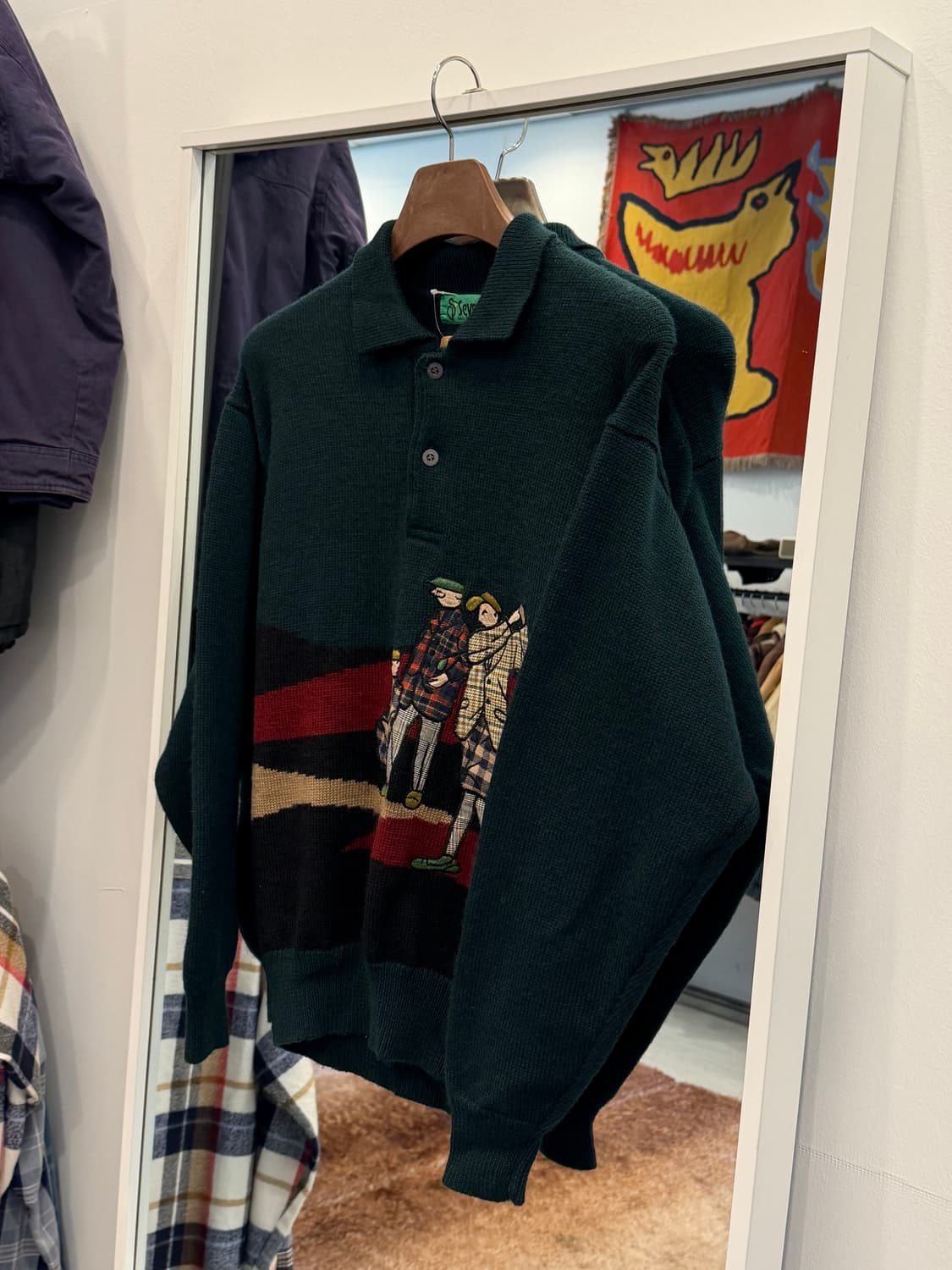 Seve 빈티지 울 카라 니트 상품이미지1