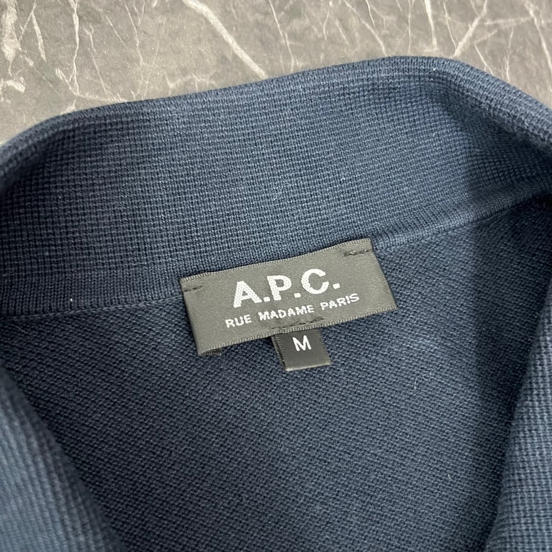 A.P.C 아페쎄 로고 카라넥 니트 반팔 PK 상품이미지4