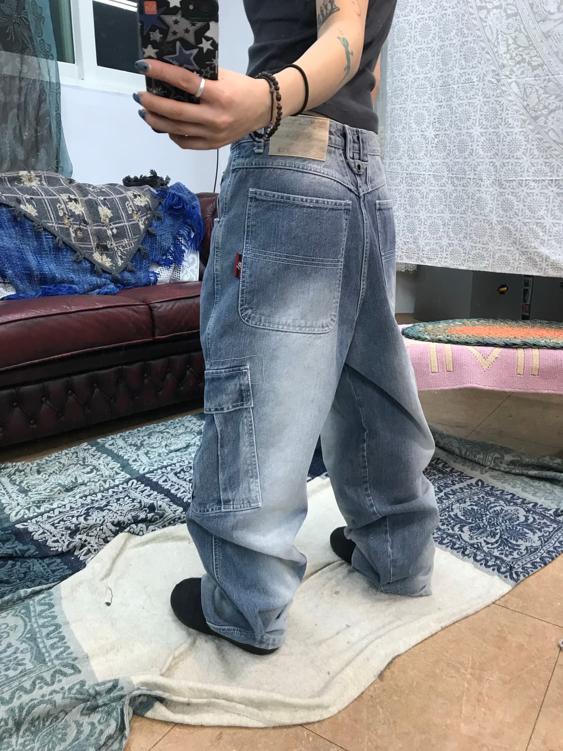 마자플라바 스트릿 연청카고데님팬츠  상품이미지2