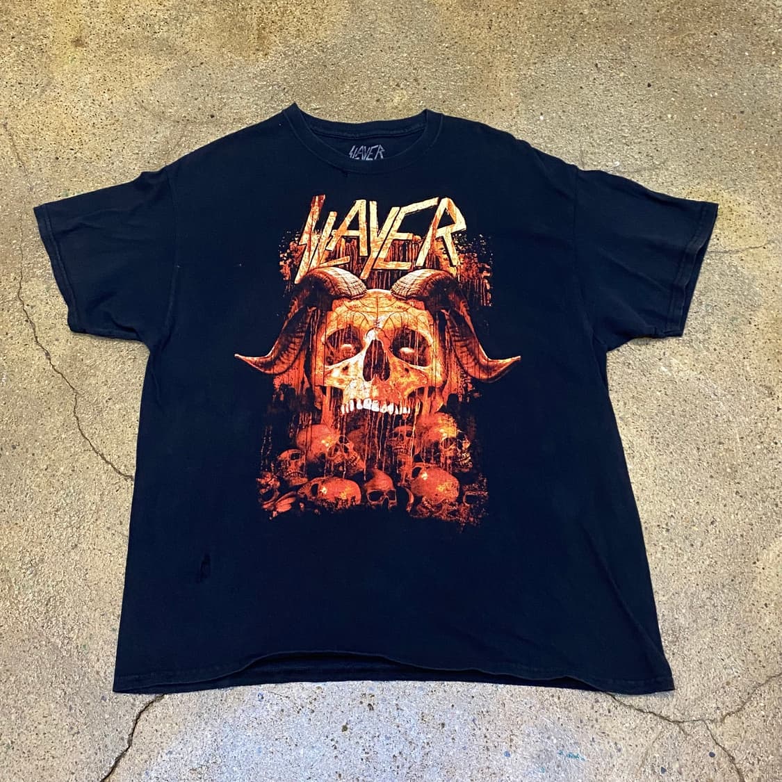 미국 빈티지 레어 슬레이어 공식굿즈티 투어티 락티셔츠 반팔티 상품이미지2