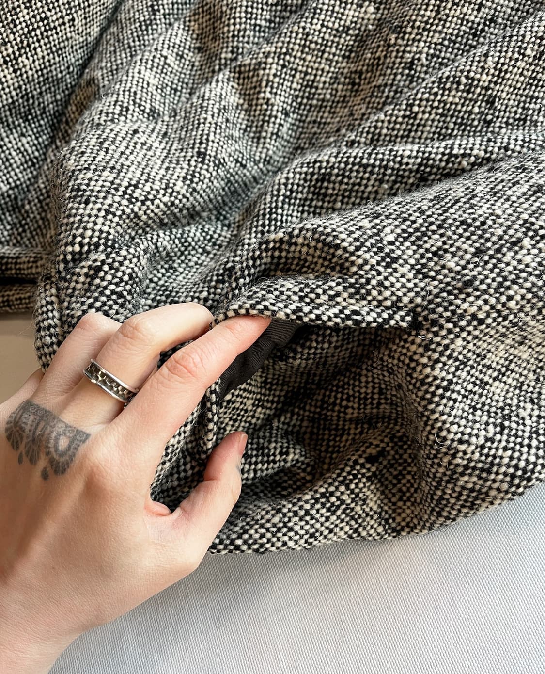 COMME DES GARCONS tweed wool skirt 상품이미지7