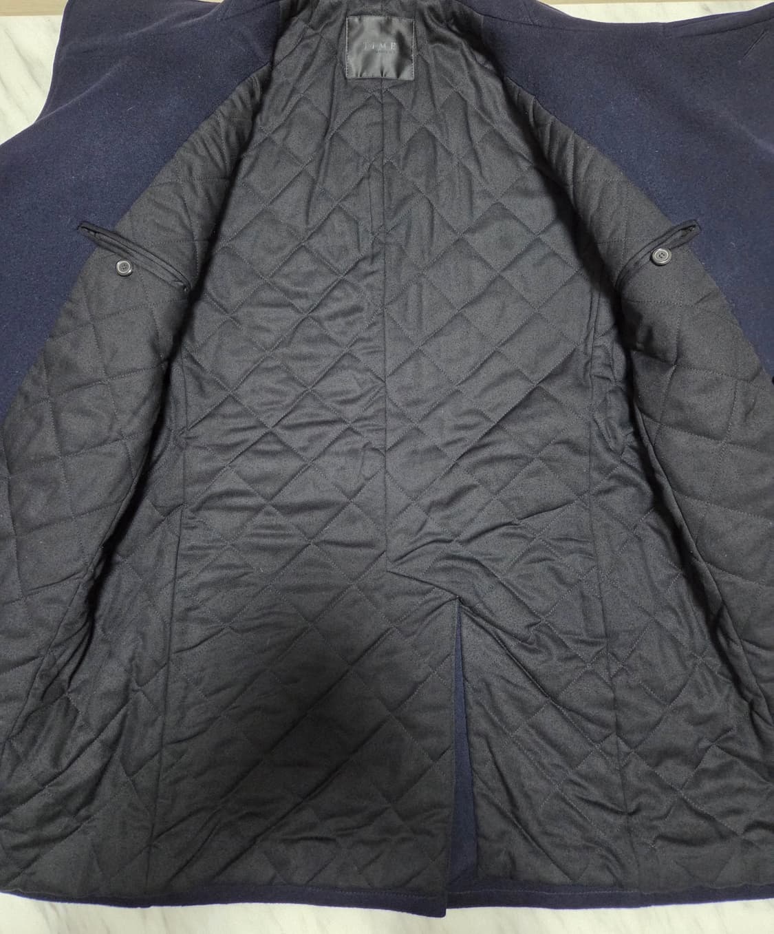 타임옴므 하이넥 하프 코트 상품이미지6