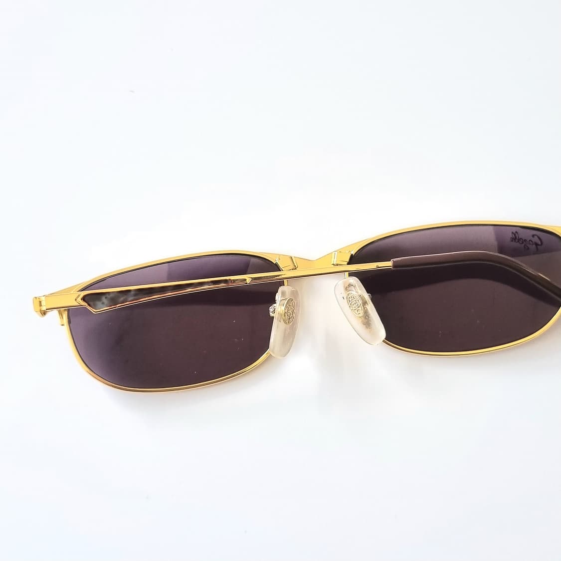 데드스탁 Gazelle 골드 & 레오파드 믹스 슬림 선글라스 1837 상품이미지7