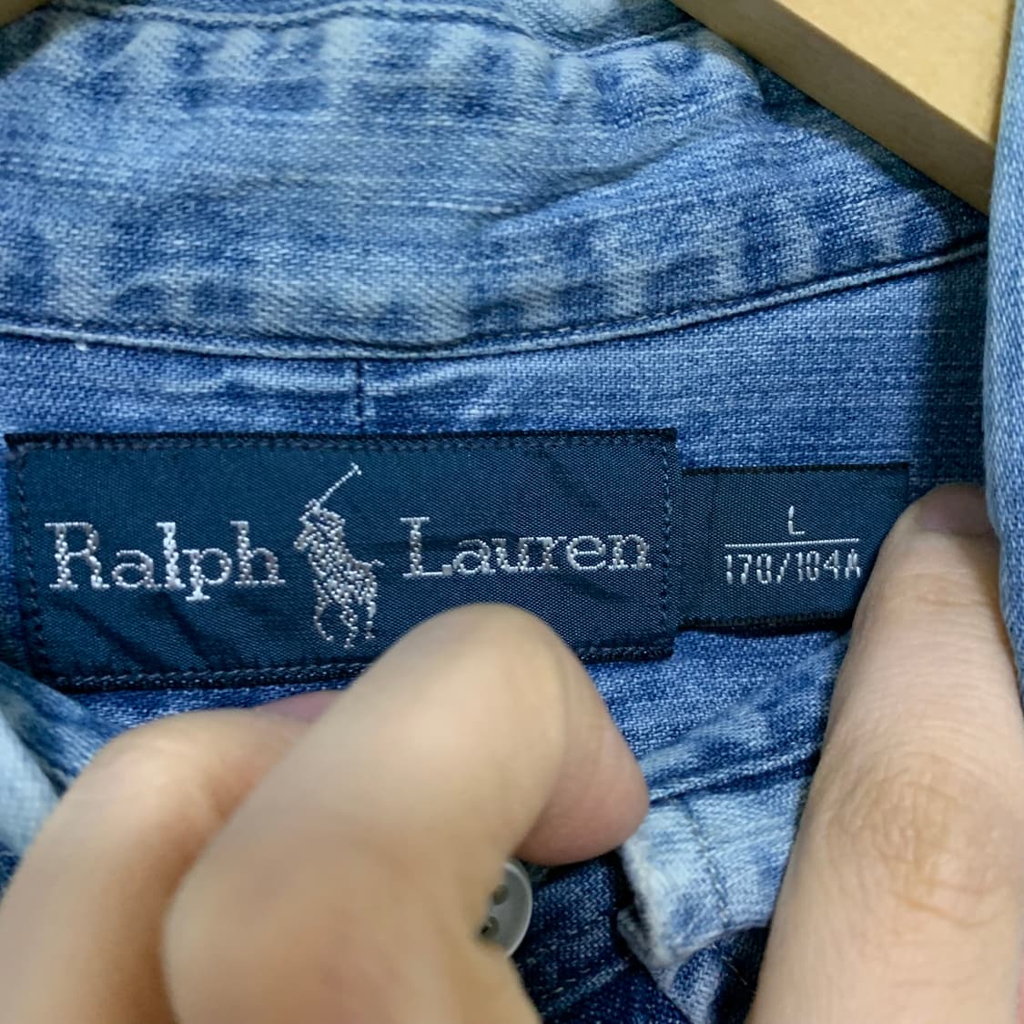 폴로 랄프로렌 데님 셔츠 청남방 남녀공용 L 빈티지 00s 상품이미지6