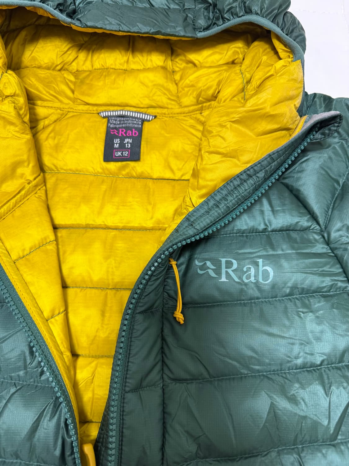 (여,M)Rab 랩 아르곤 경량 패딩 UK12 그린 상품이미지2