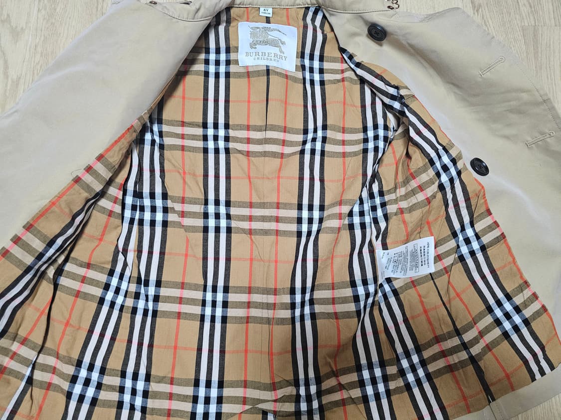 버버리 정품 키즈 트렌치 코트 110 상품이미지2