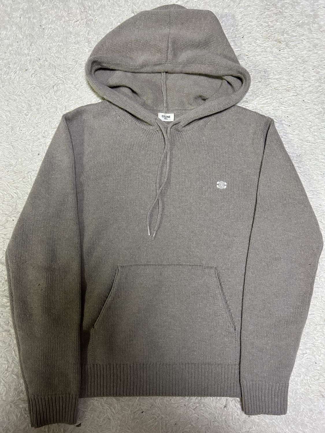 [M, 새상품급] 셀린느 트리오페 울 캐시미어 니트 후드 상품이미지1