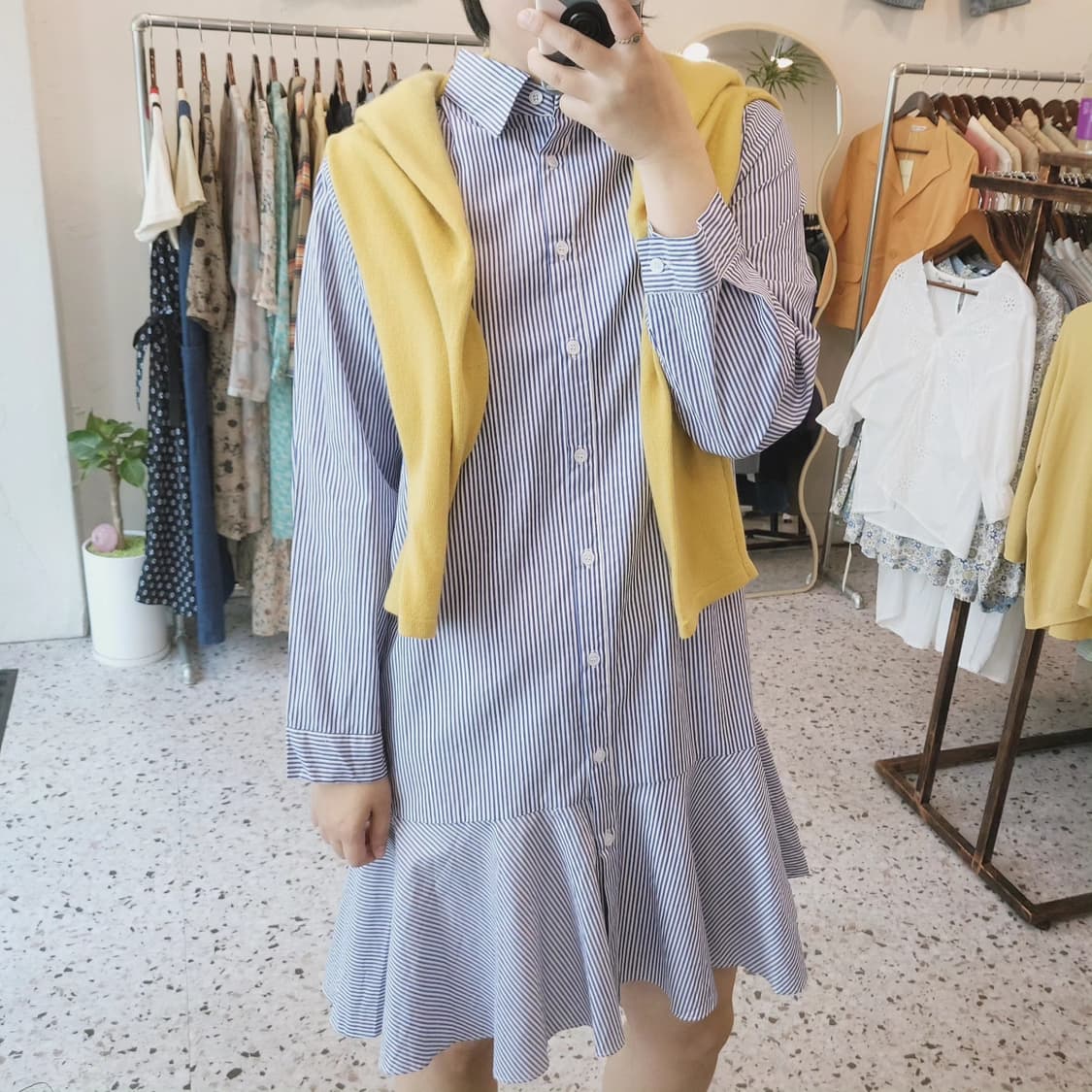 Forme 플레어 셔츠 원피스 상품이미지1