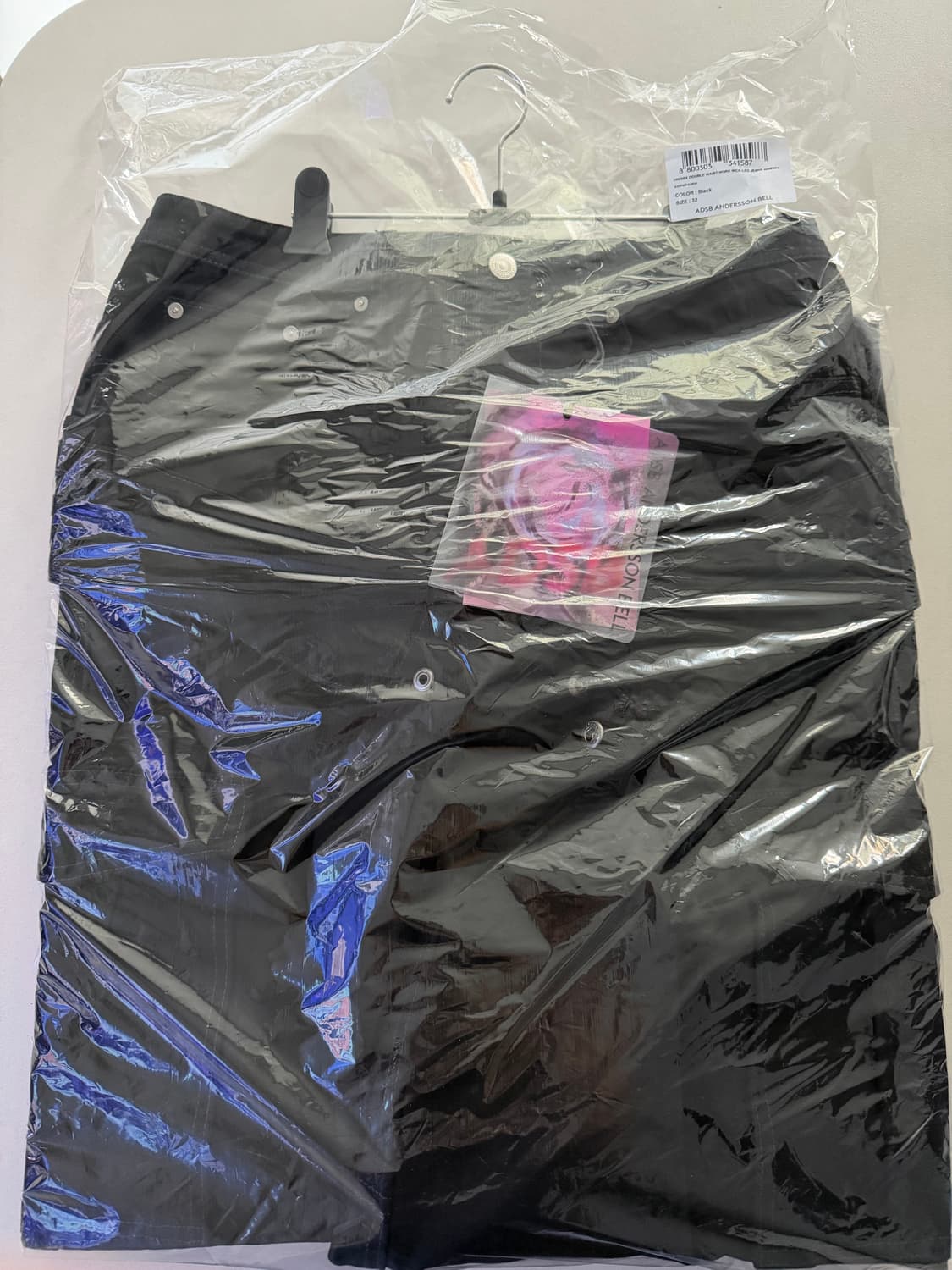 앤더슨벨 유니섹스 더블웨이스트 워크 와이드 레그진 상품이미지1