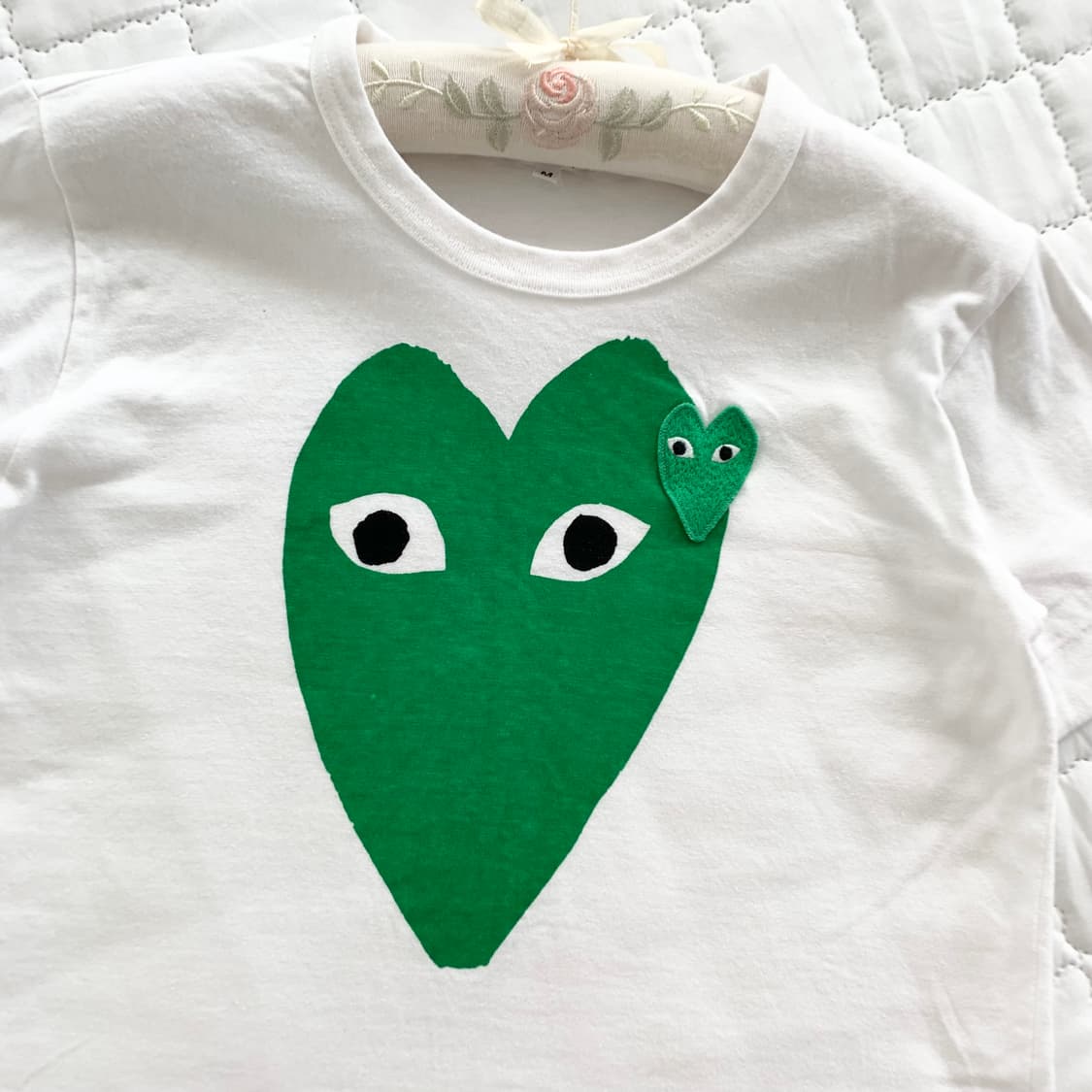 Comme des Garcons ♥ 그린 하트패치 t 상품이미지3