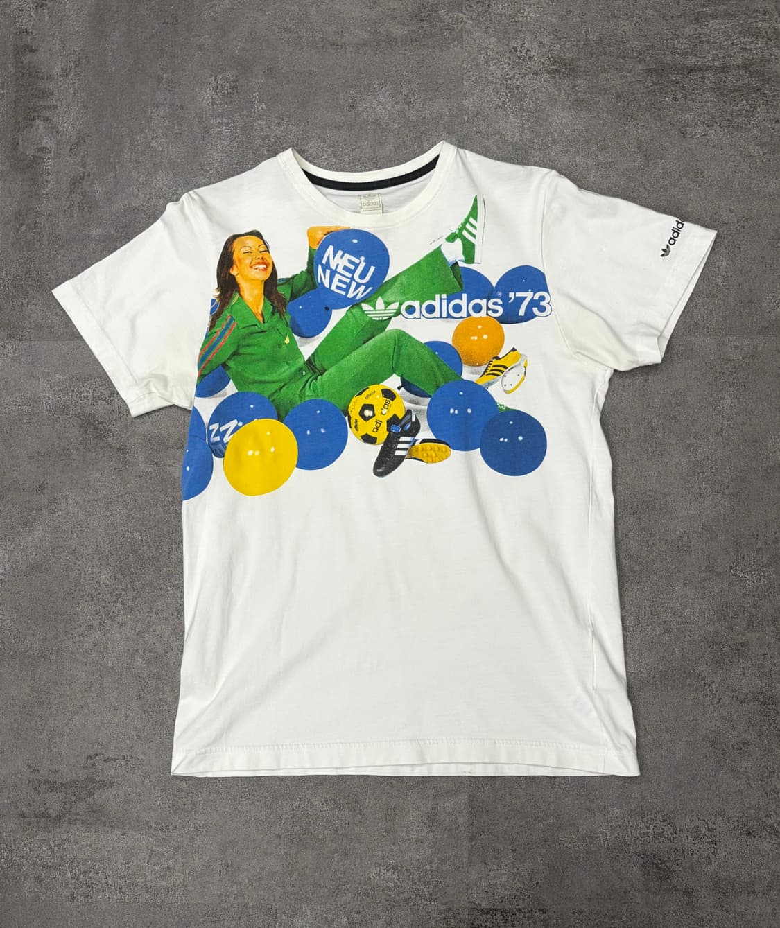 00s 아디다스 오리지널 프린팅 반팔 티셔츠 상품이미지1