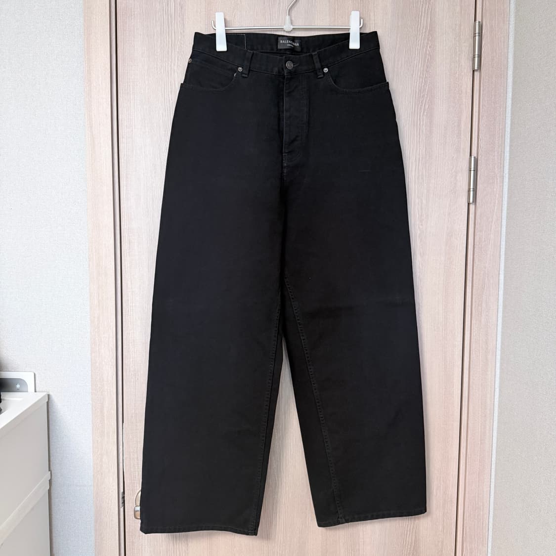 [S] 발렌시아가 배기 팬츠 블랙 상품이미지1