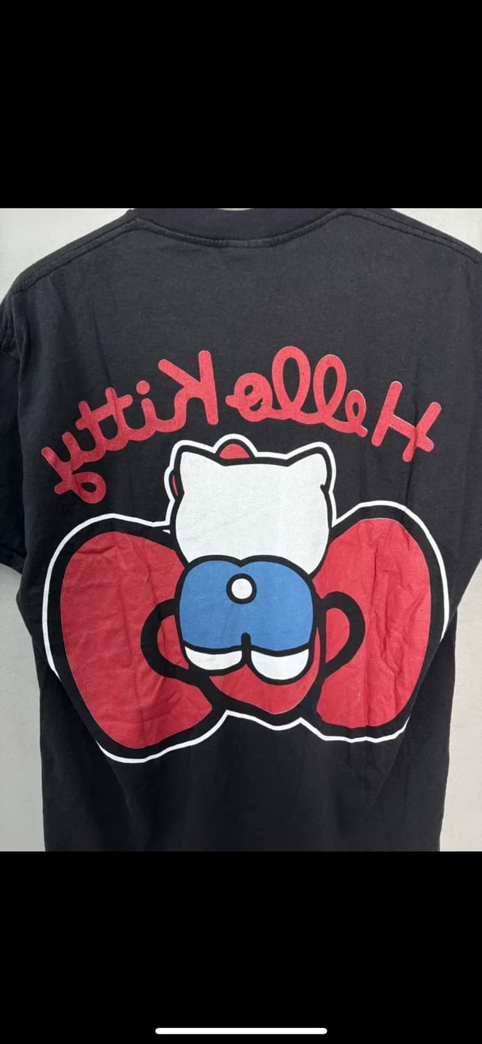 빈티지 헬로키티 y2k 블랙 반팔티 H2530 상품이미지5