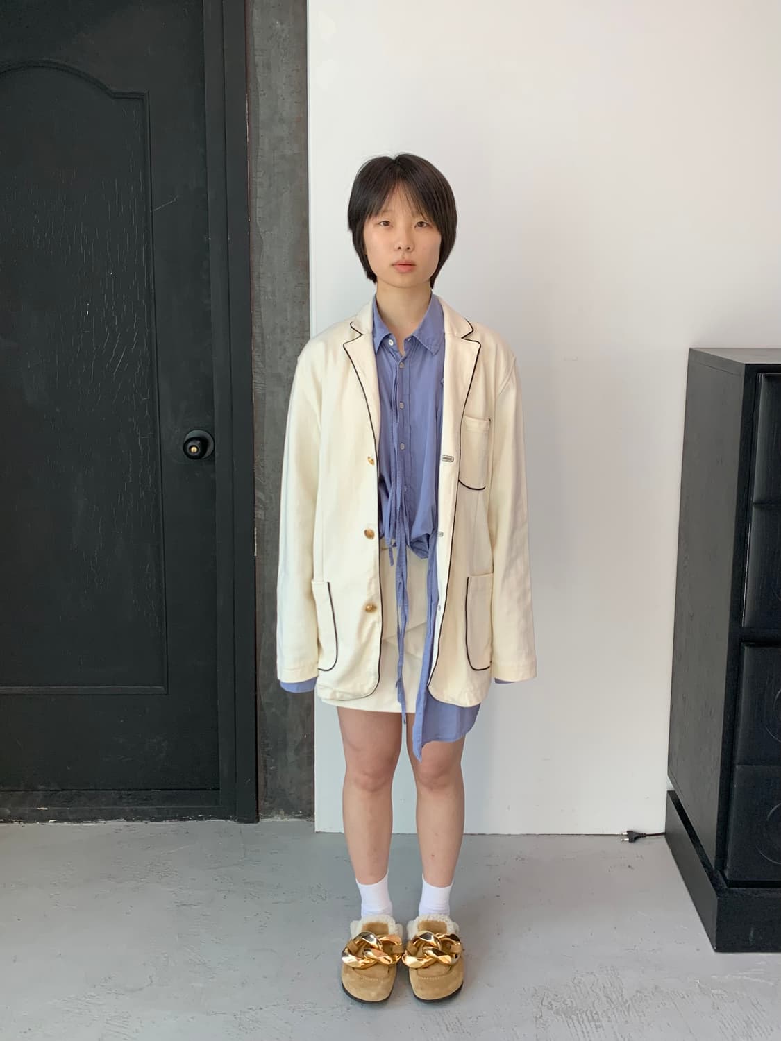 Gap 테이핑 스웻 블레이저 상품이미지1