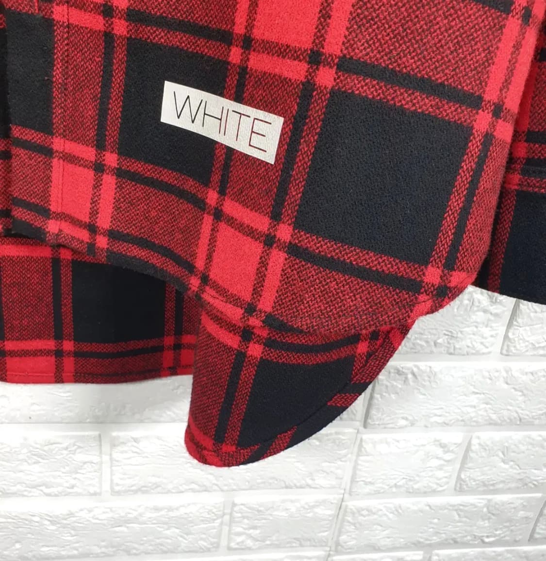 [100]오프화이트 13브러쉬 플란넬 체크 셔츠 상품이미지7