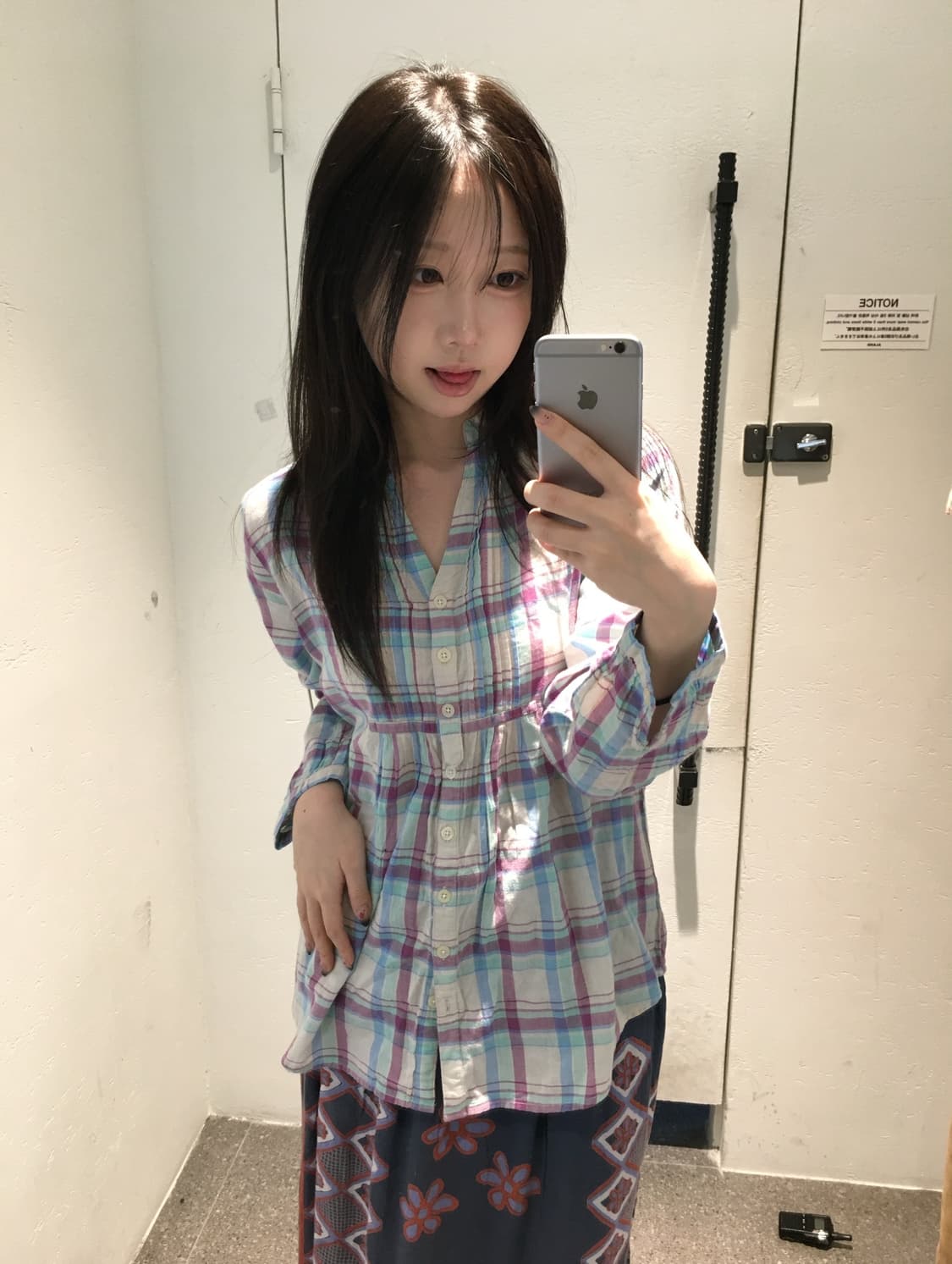 빈티지 패턴 체크 모리 코디세트 상품이미지2