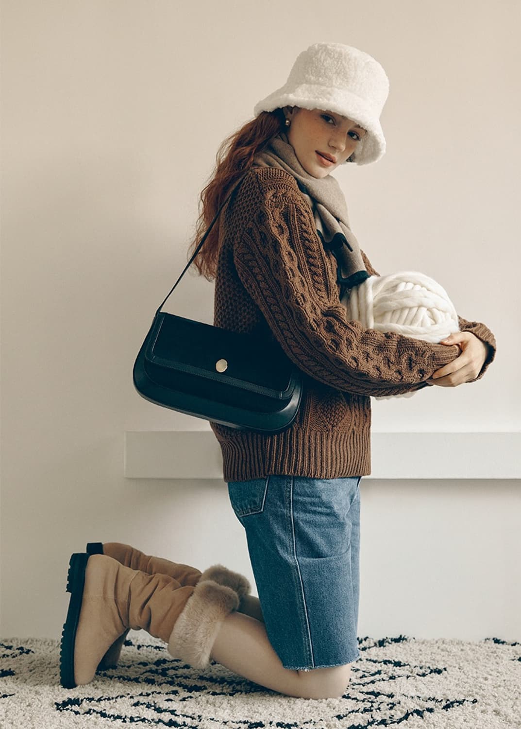 [한번착용] 렉켄 퍼 부츠 (털부츠 양털부츠 무스탕부츠 어그) 상품이미지4