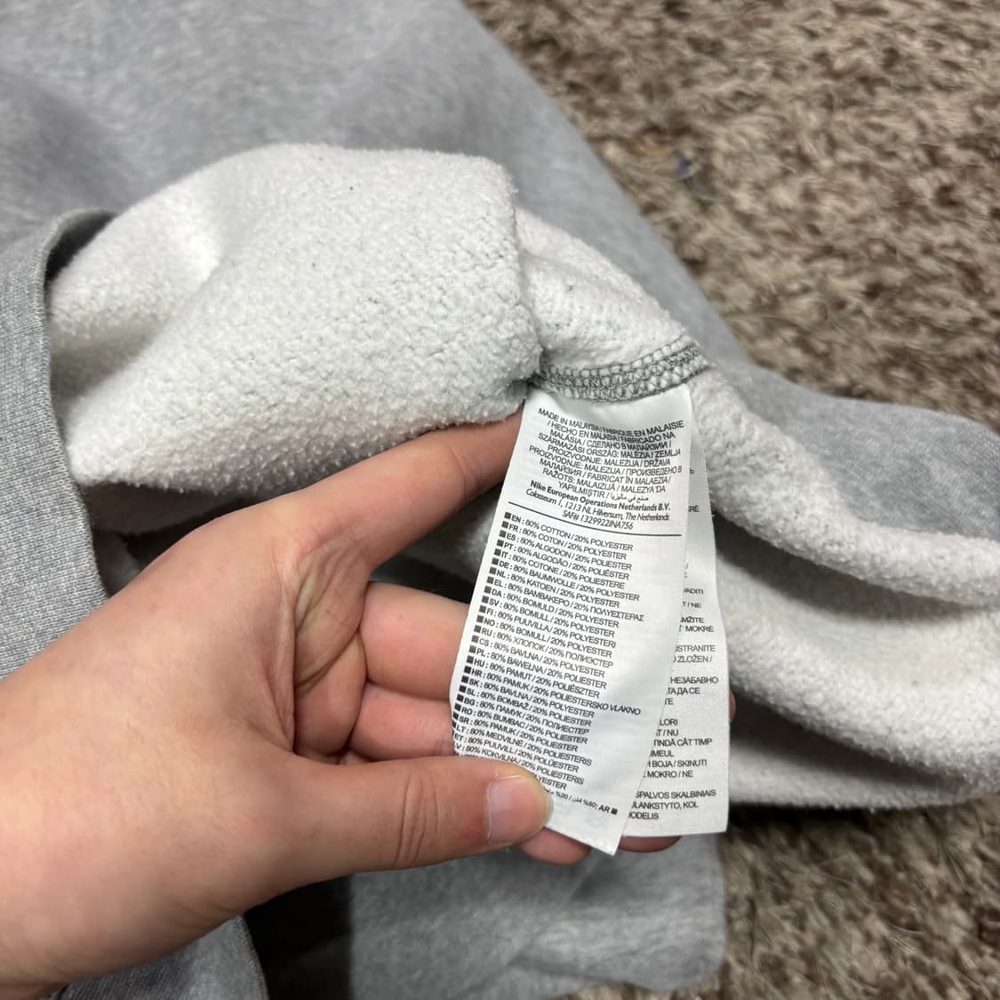 L 나이키 그레이 맨투맨 상품이미지4