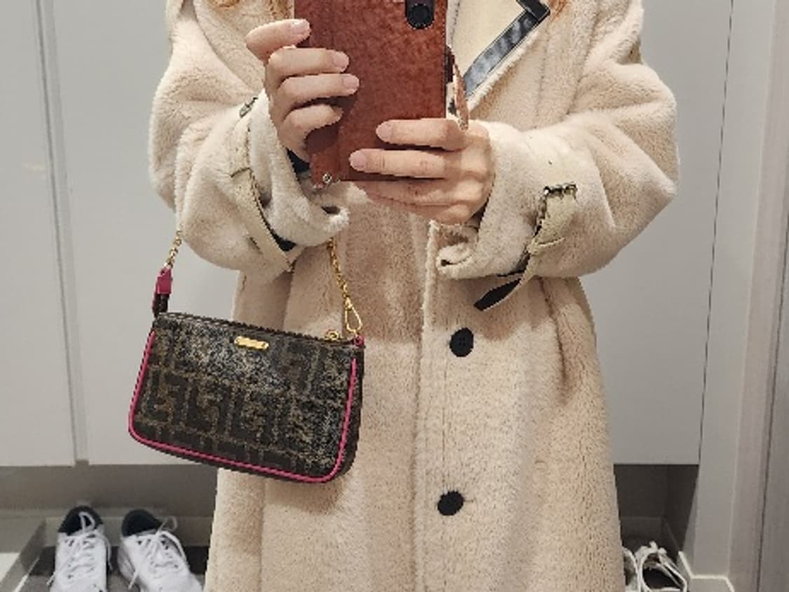 정품 펜디 FF 로고 바게트 미니 숄더백  상품이미지8