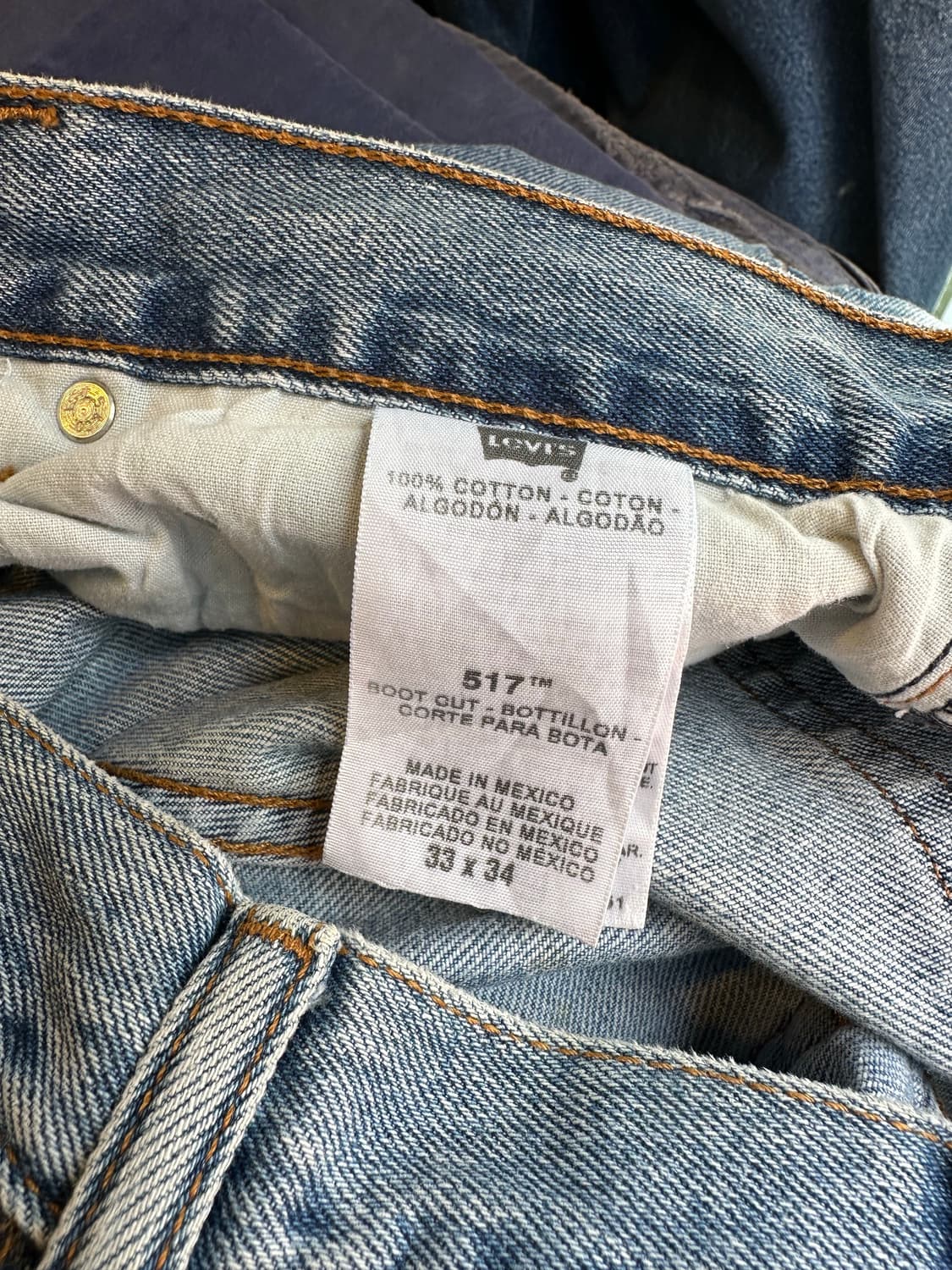 리바이스517 부츠컷 데님 팬츠 33x34 상품이미지8