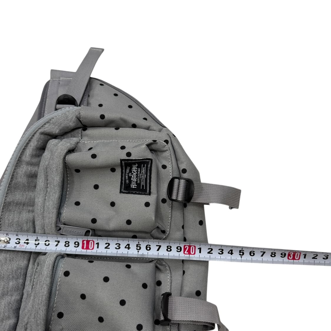 스투시 X 허쉘 도트 땡땡이 웨이스트백 힙색 가방 그레이 상품이미지7